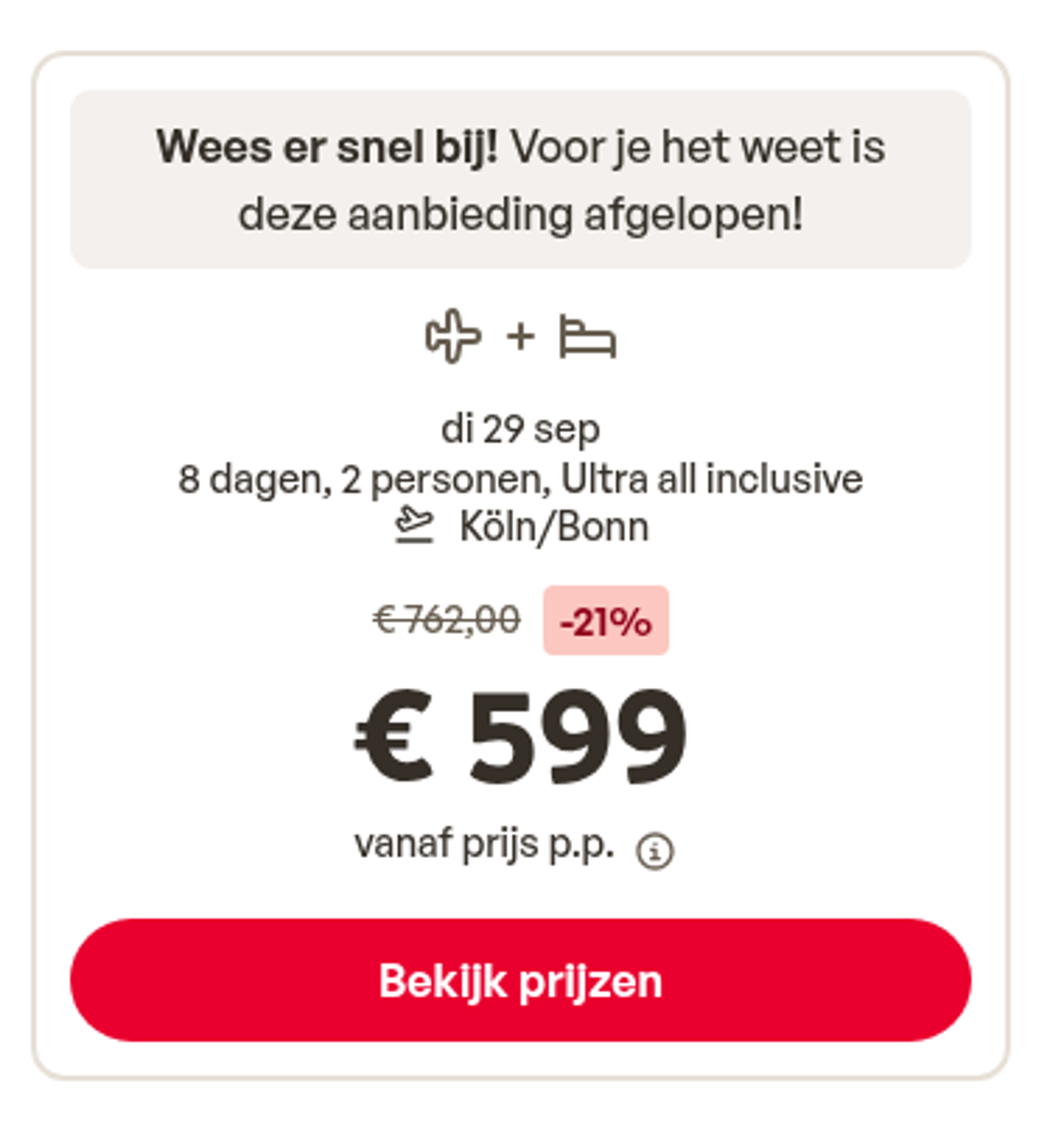 Boekingsvoorbeeld