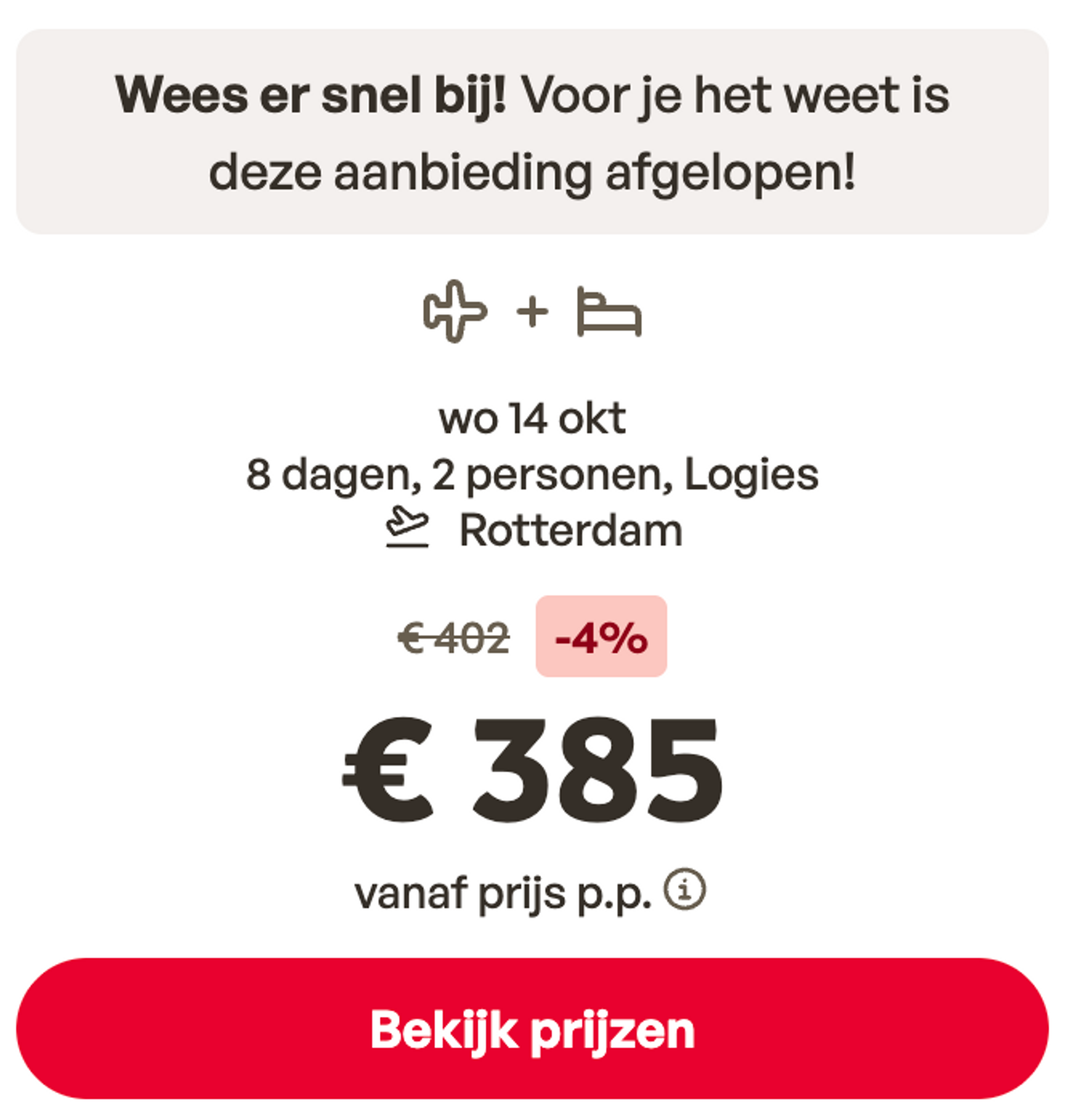 Boekingsvoorbeeld