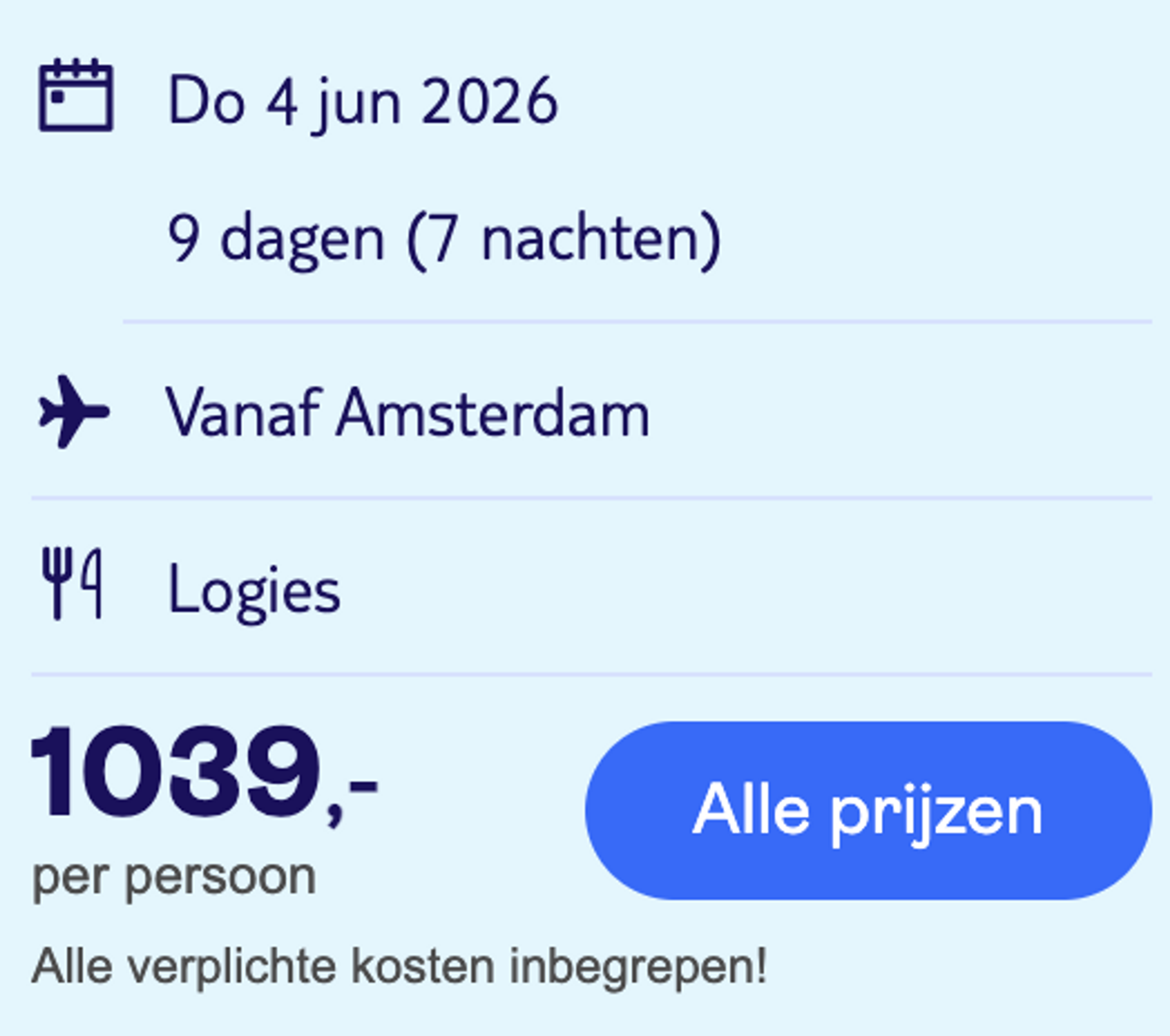 Boekingsvoorbeeld