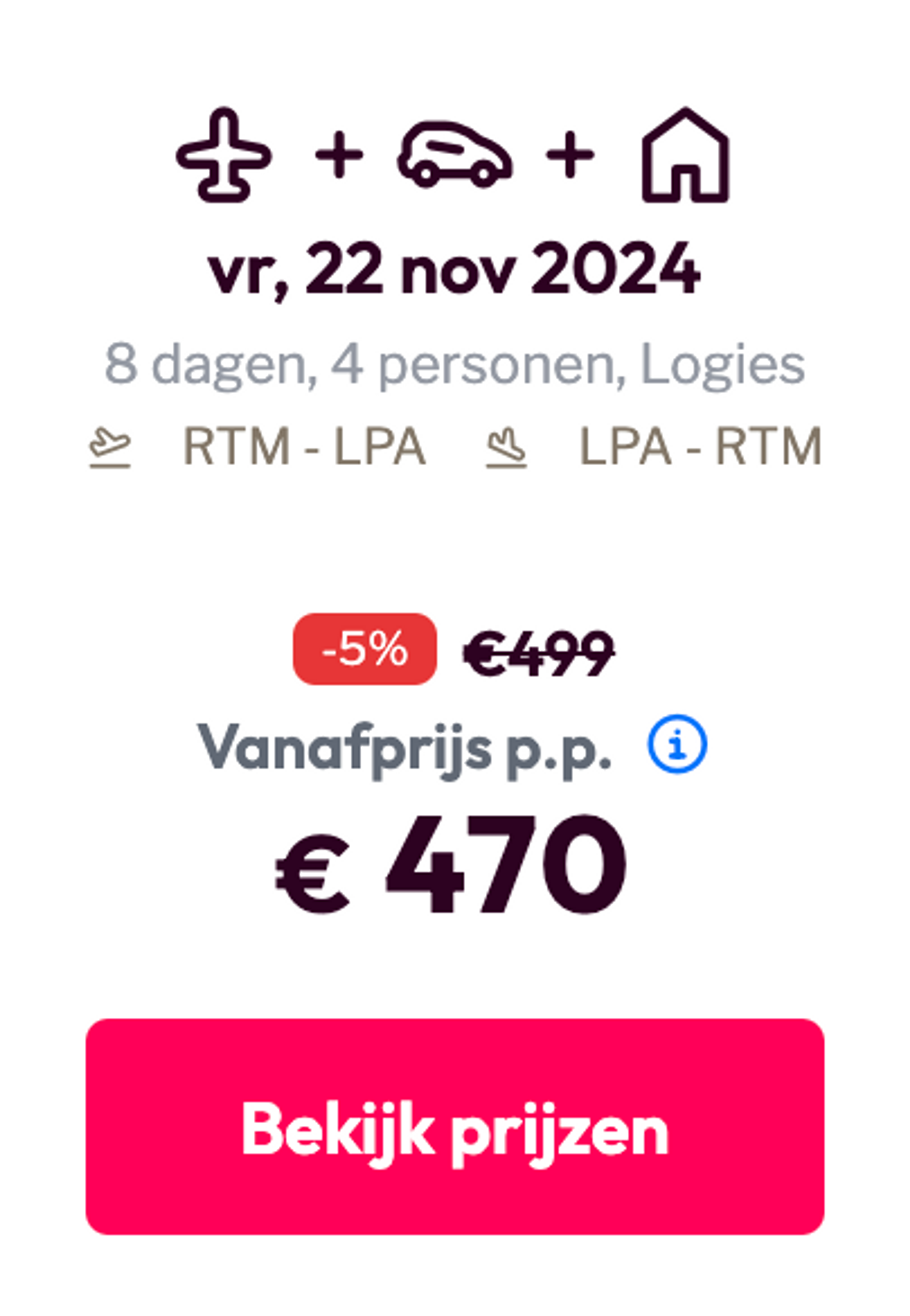 Boekingsvoorbeeld
