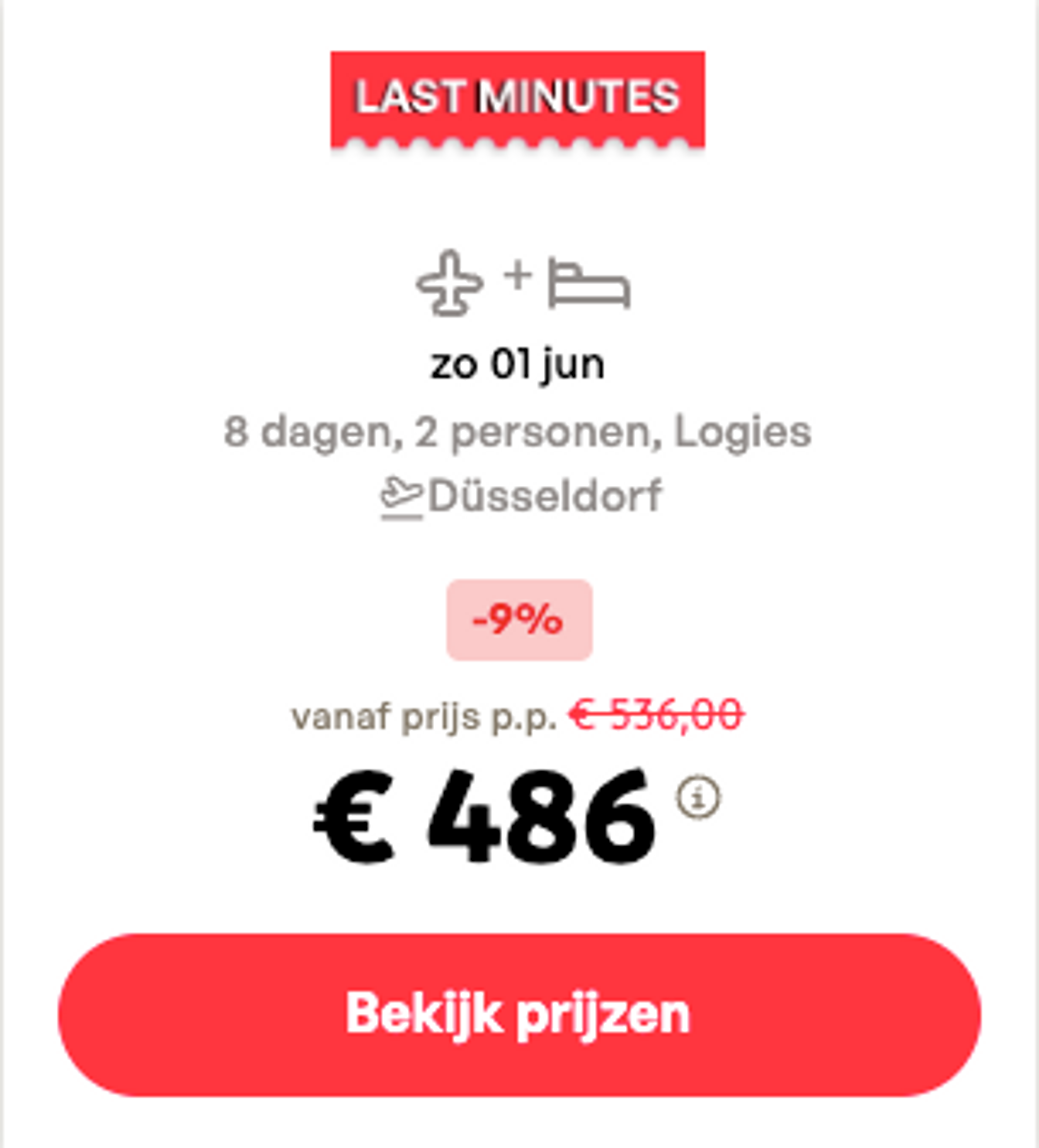Boekingsvoorbeeld