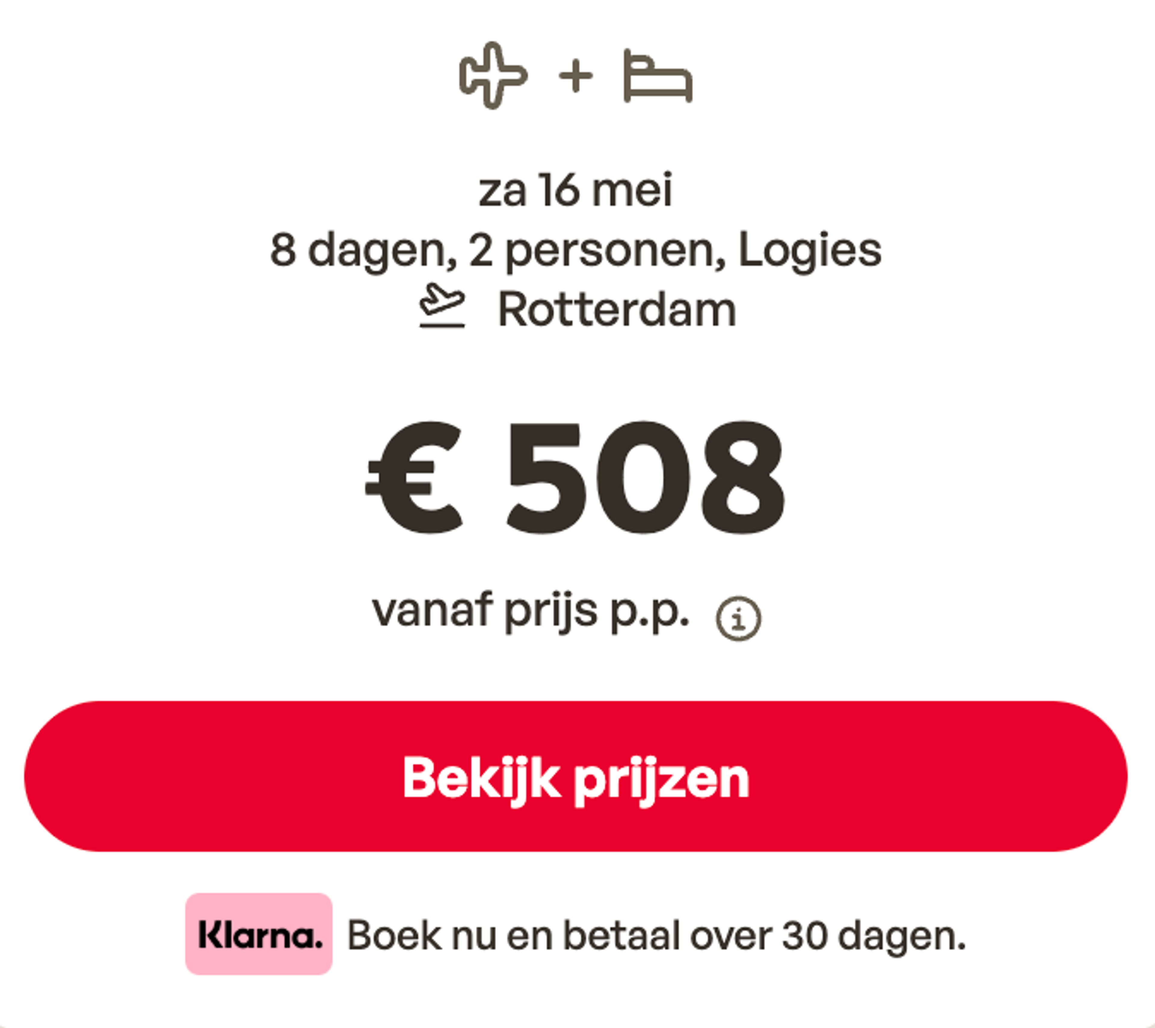 Boekingsvoorbeeld