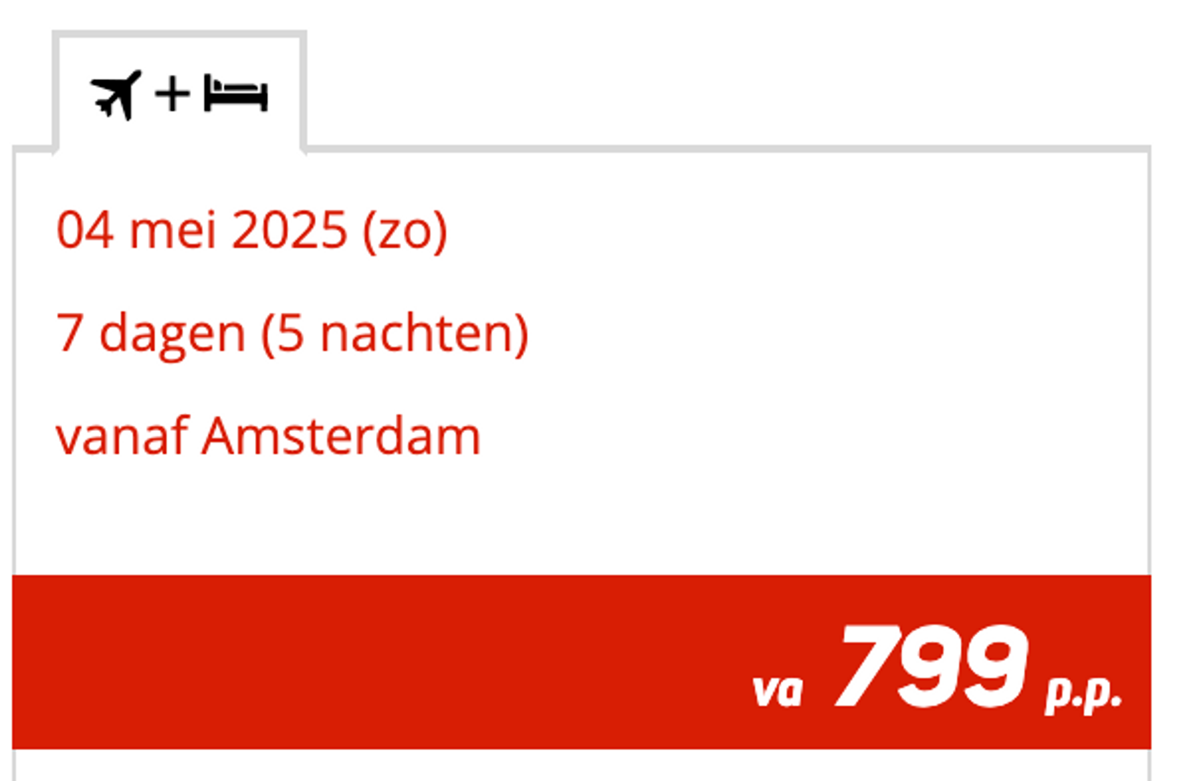 Boekingsvoorbeeld