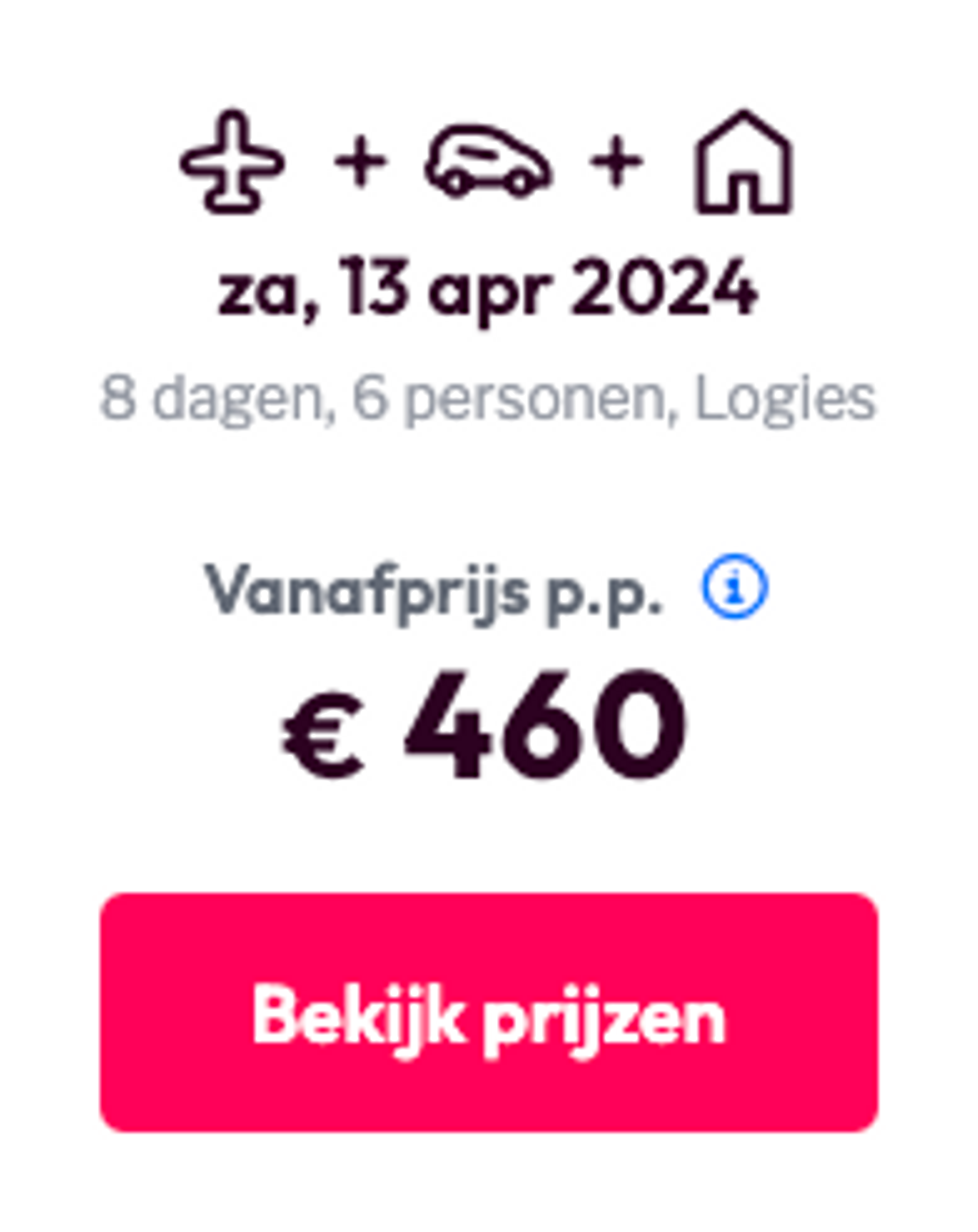 Boekingsvoorbeeld