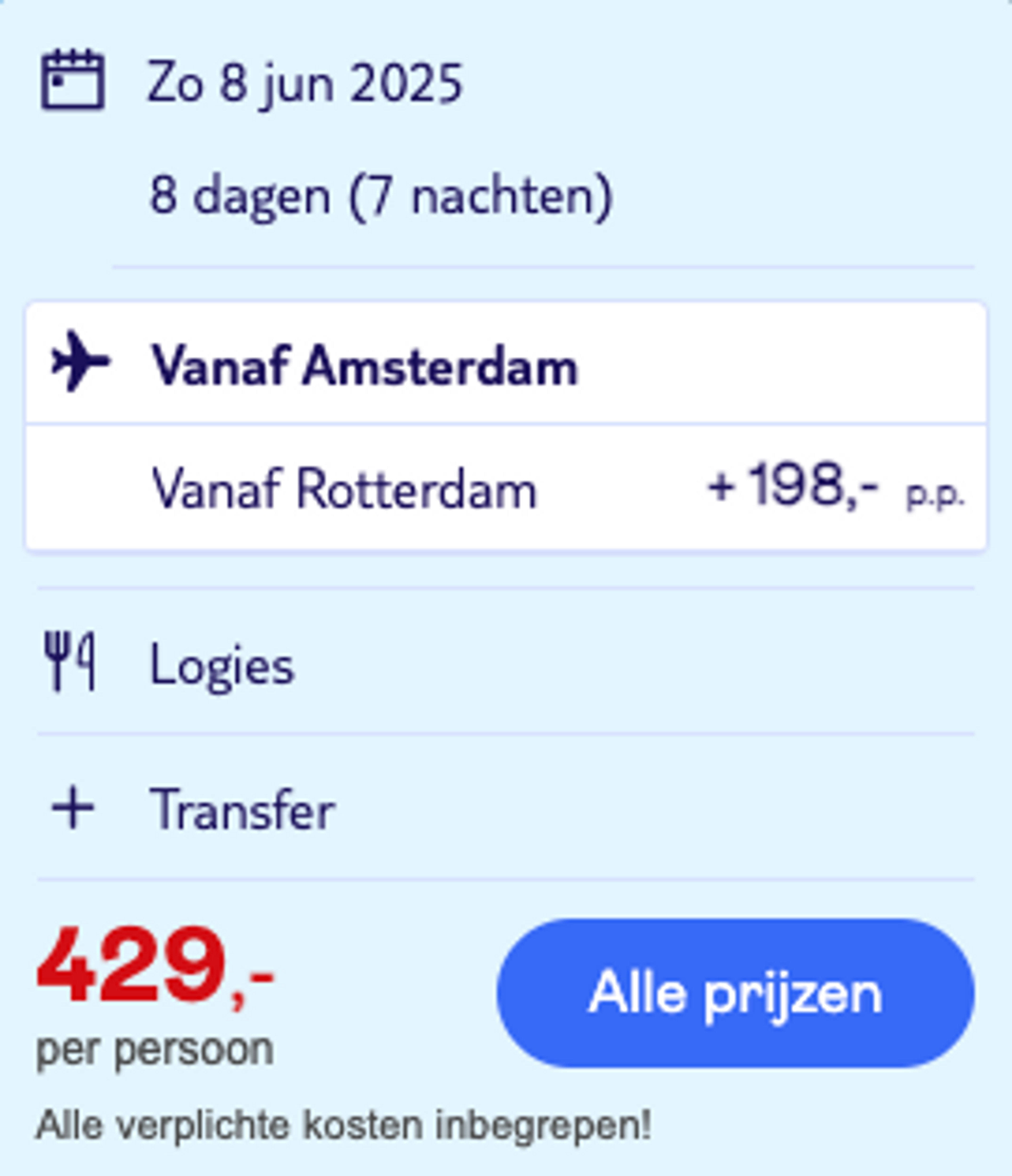 Boekingsvoorbeeld