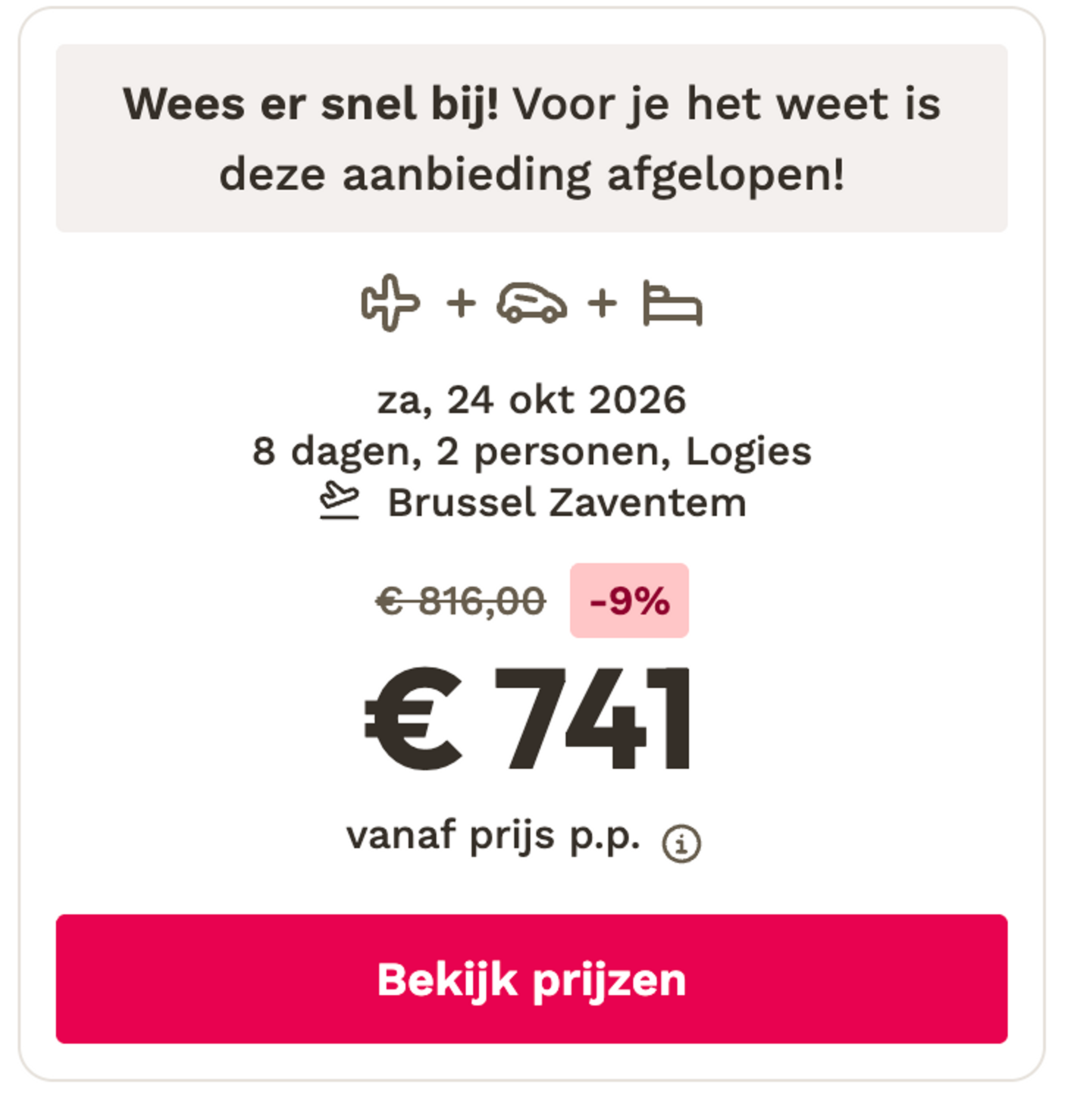 Boekingsvoorbeeld