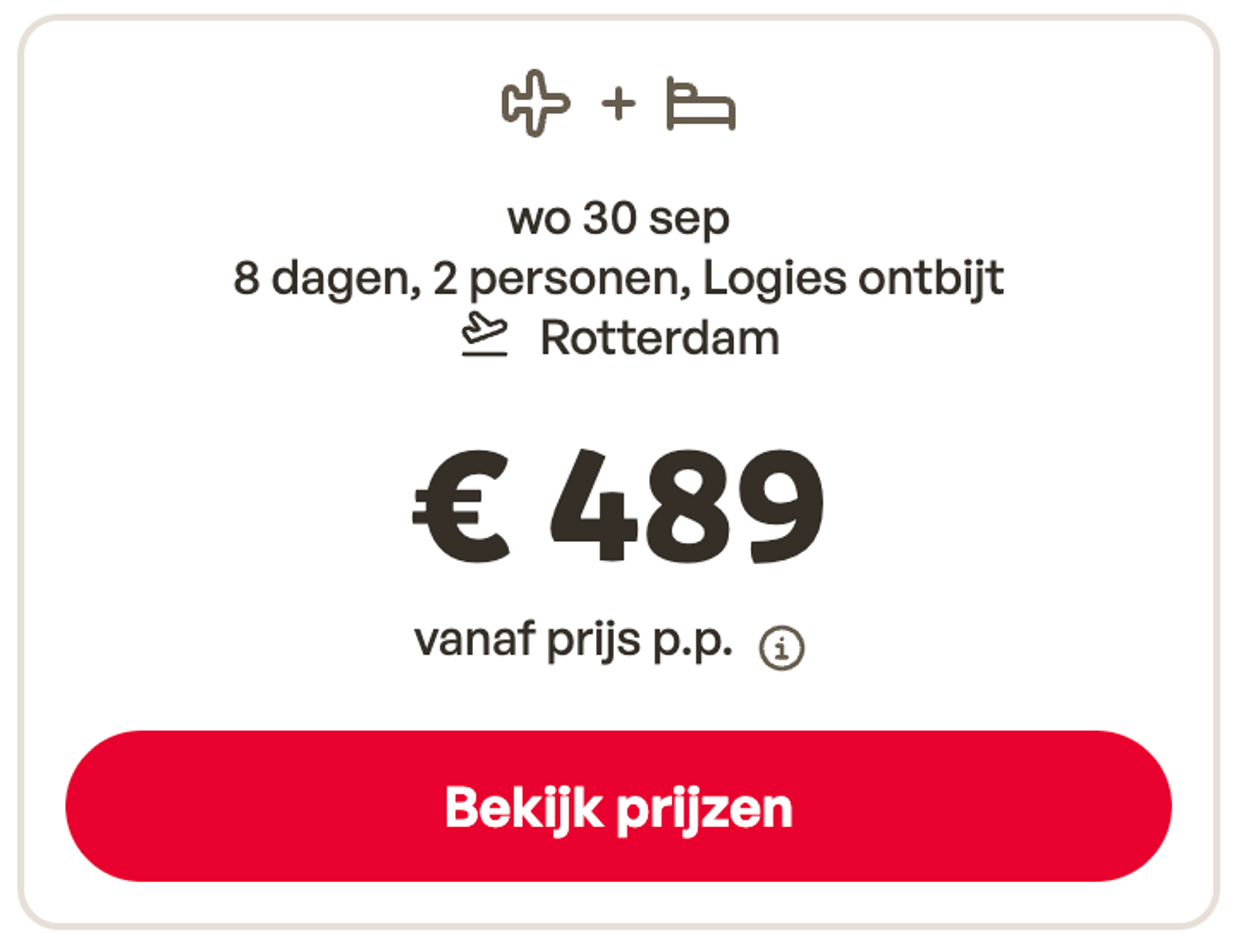 Boekingsvoorbeeld