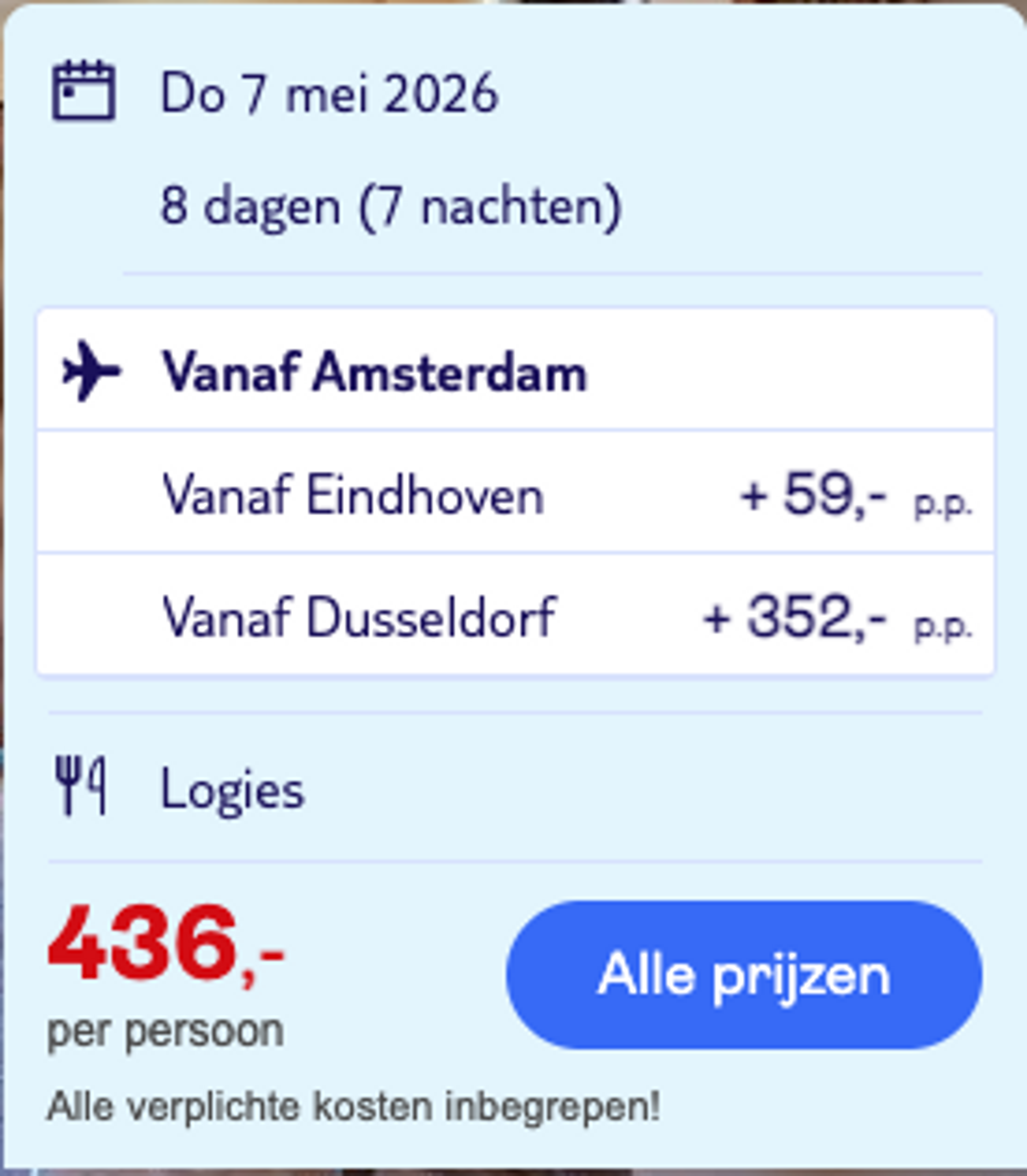 Boekingsvoorbeeld