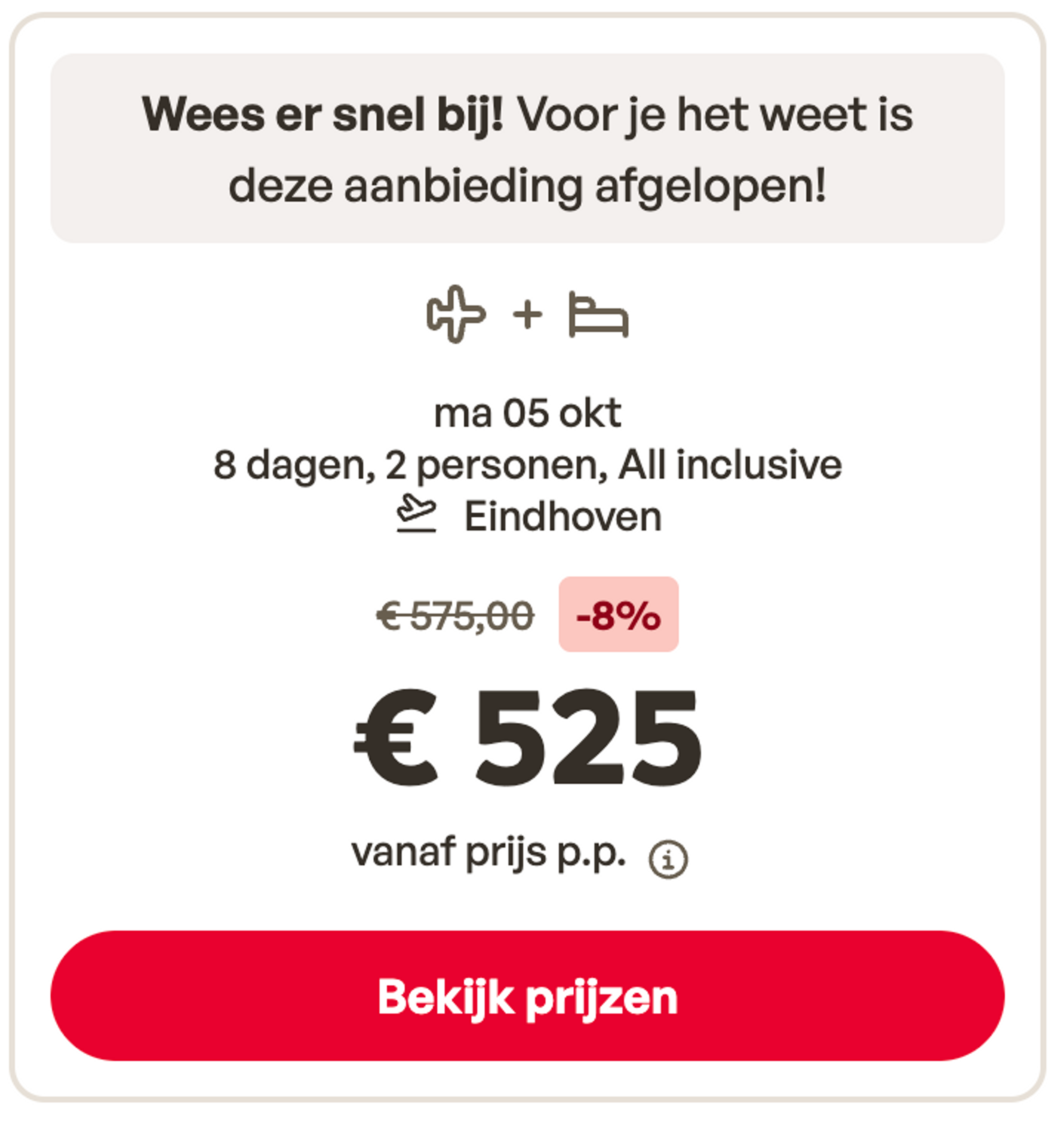Boekingsvoorbeeld