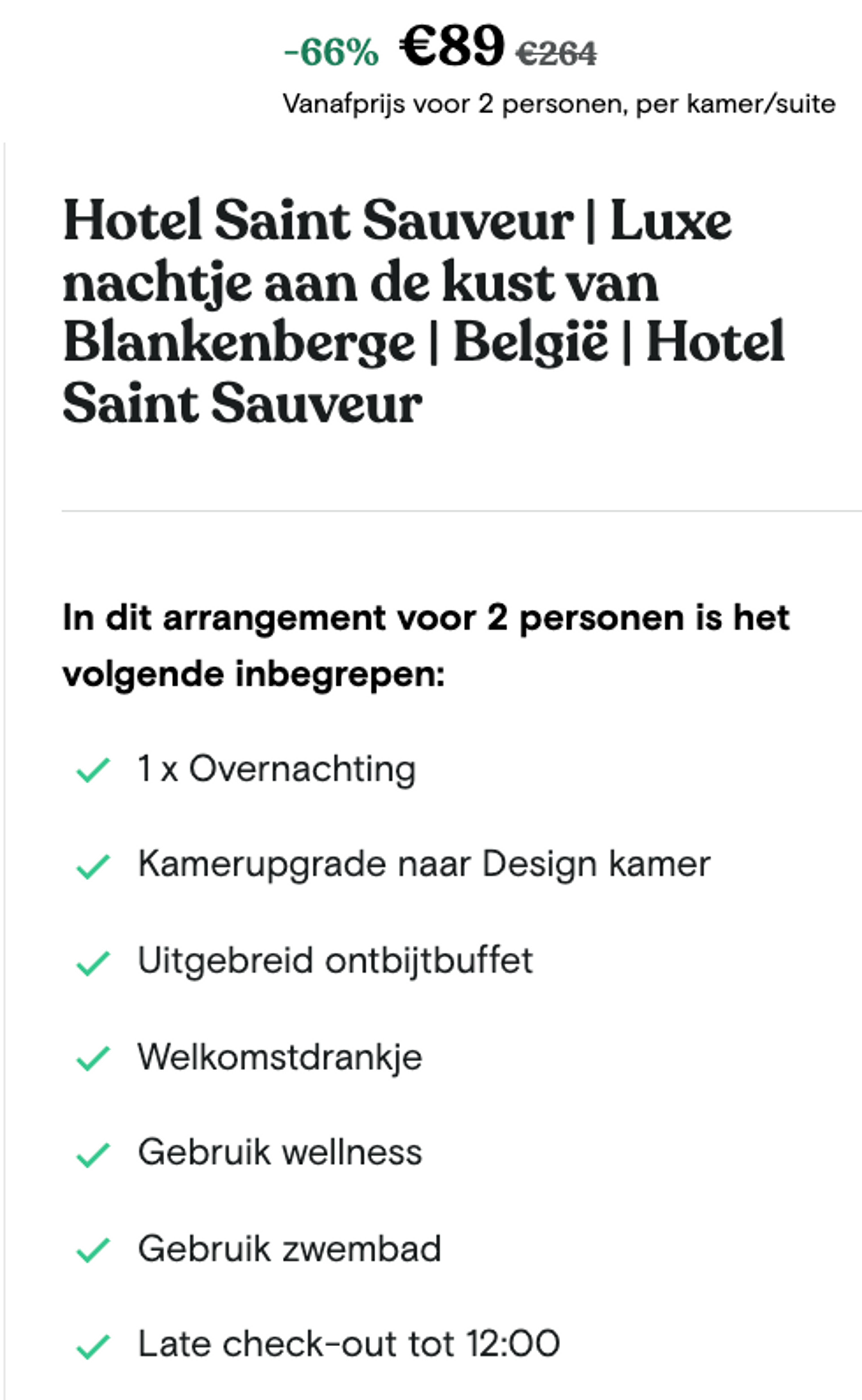 Boekingsvoorbeeld