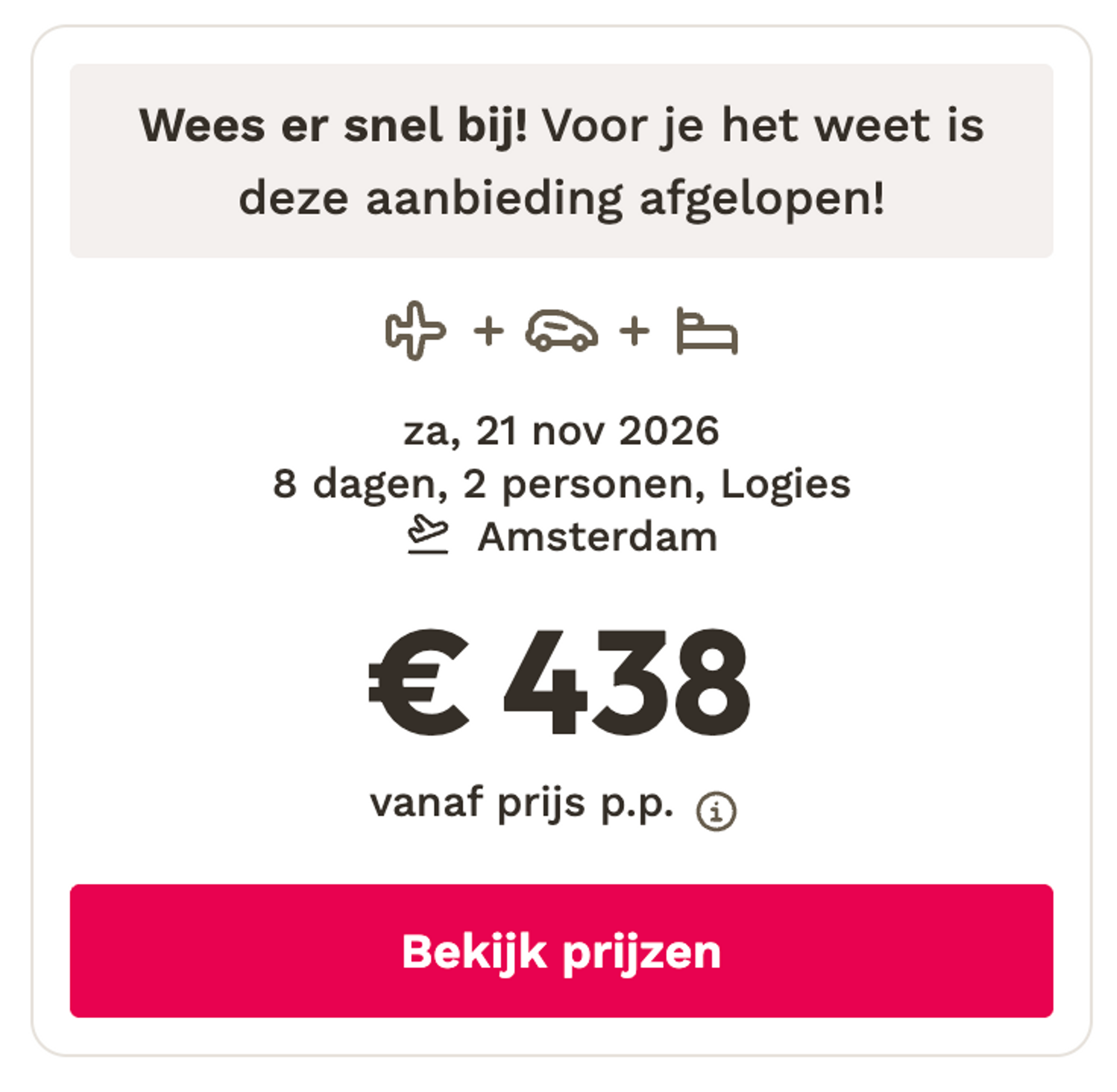 Boekingsvoorbeeld