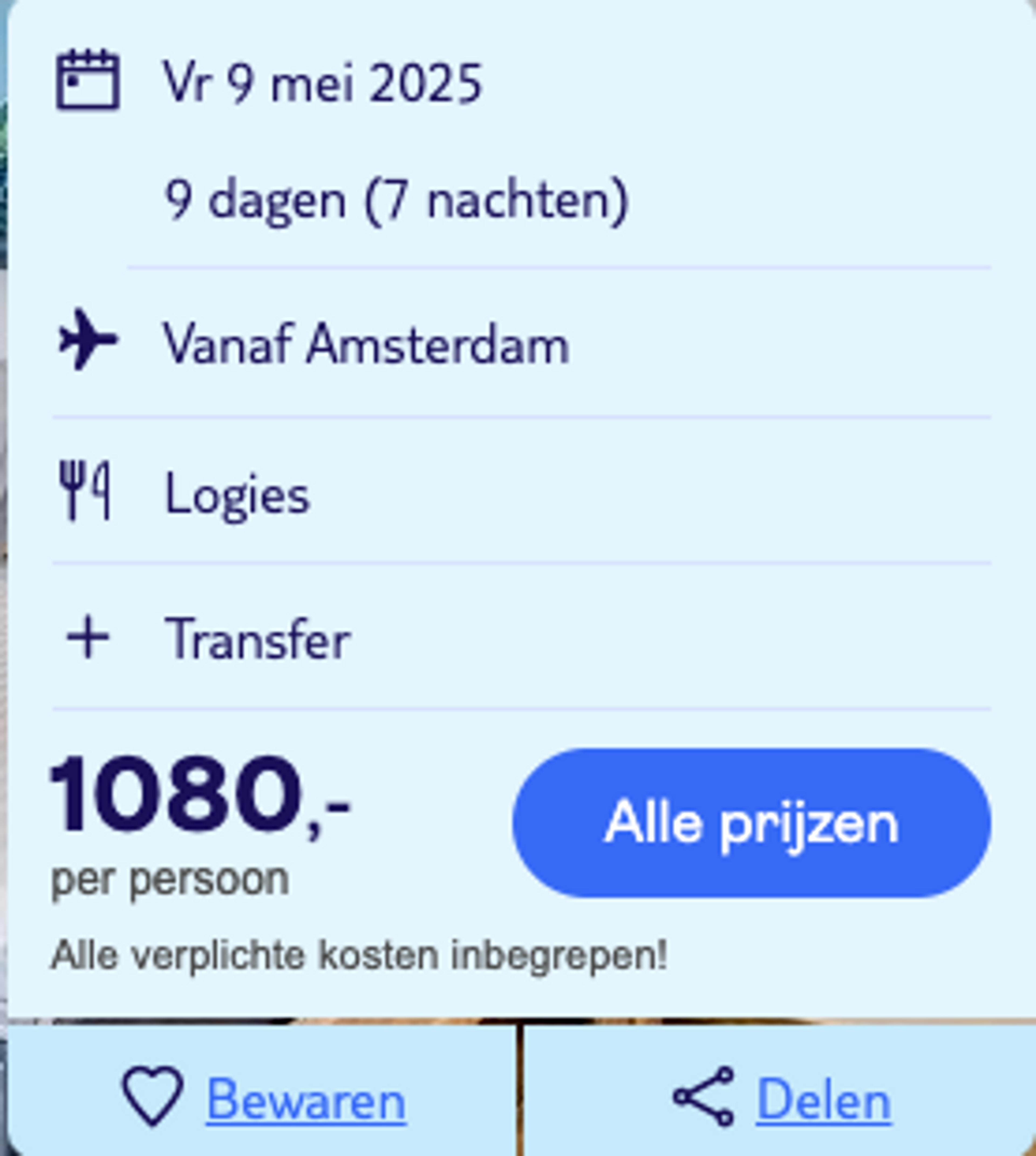 Boekingsvoorbeeld