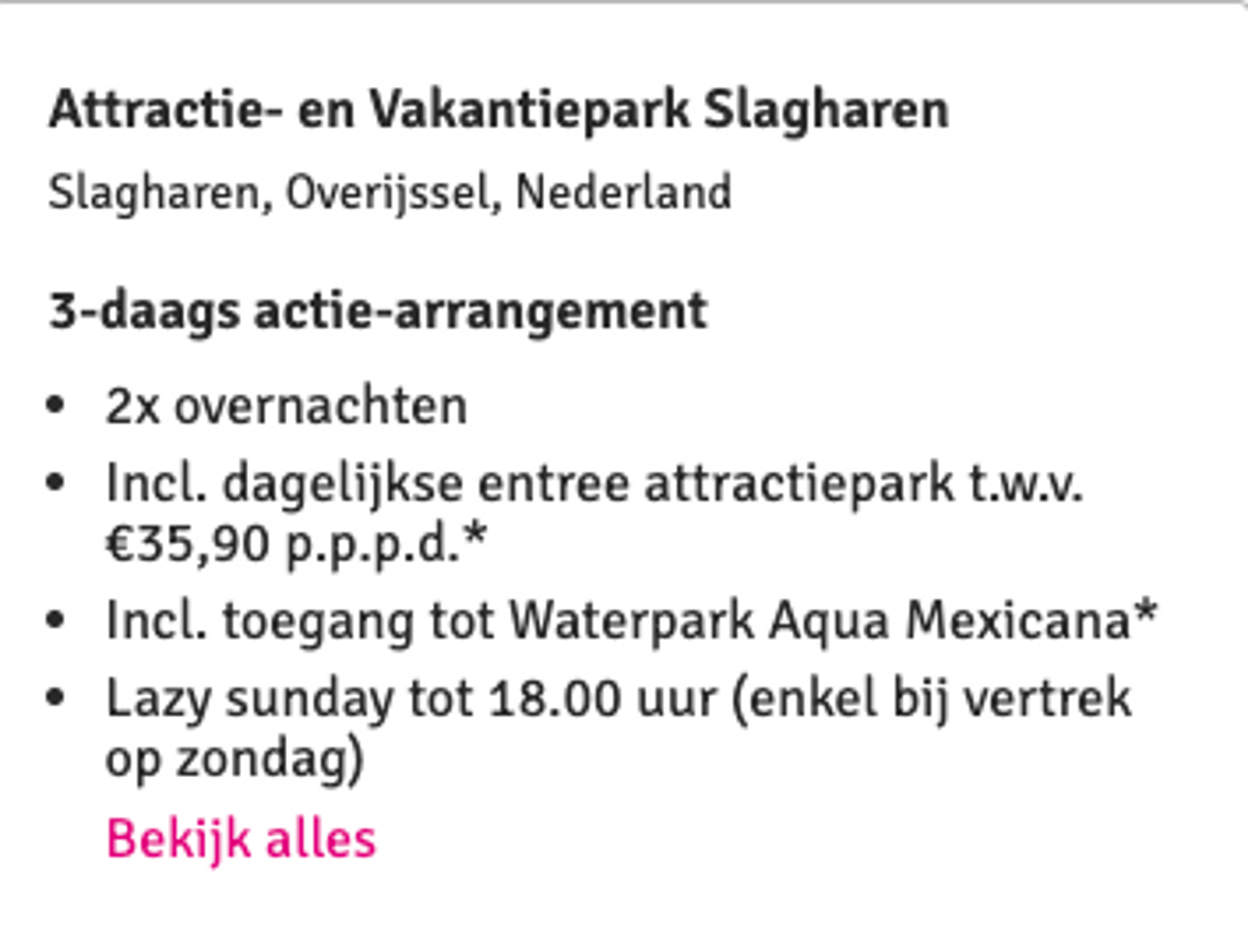 Boekingsvoorbeeld