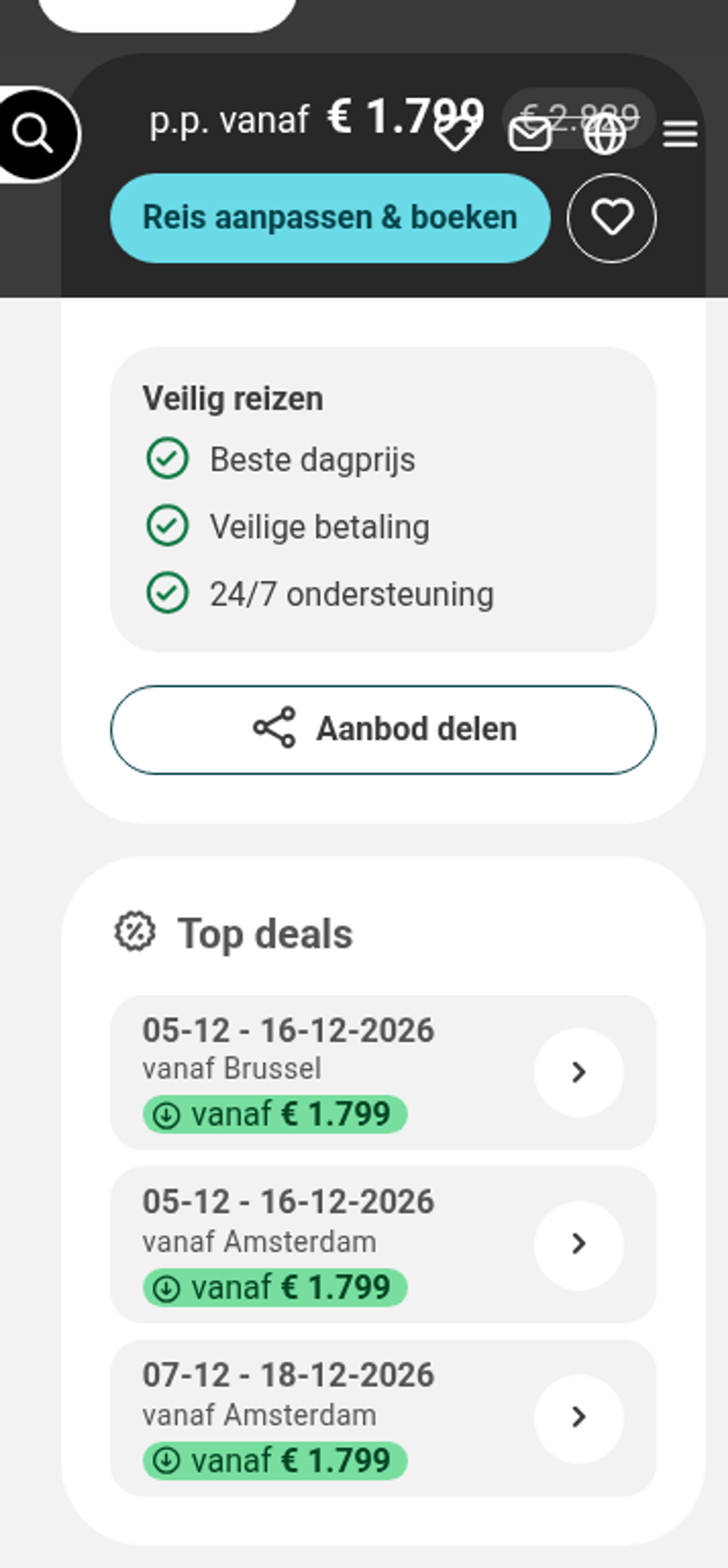 Boekingsvoorbeeld