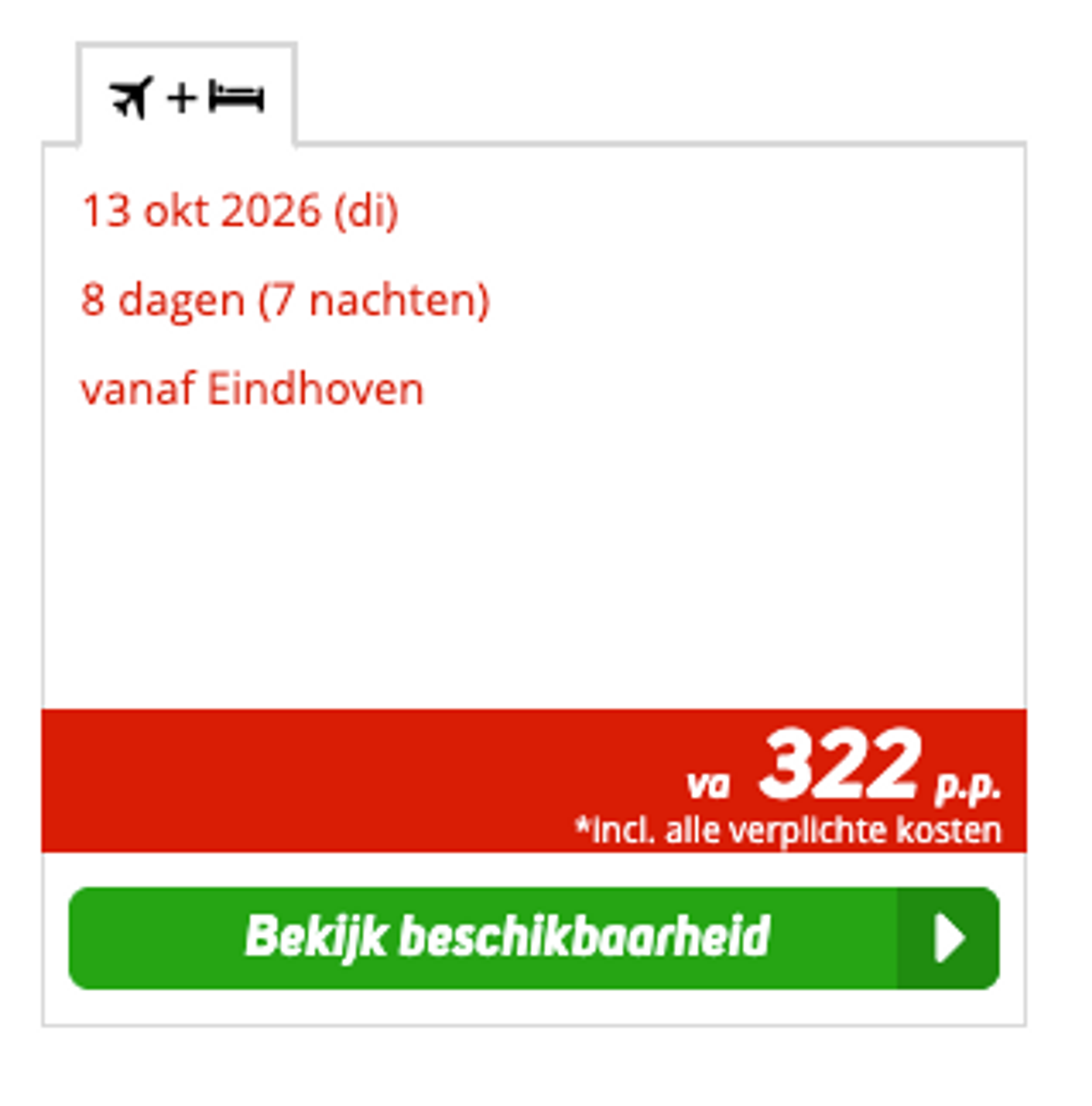 Boekingsvoorbeeld