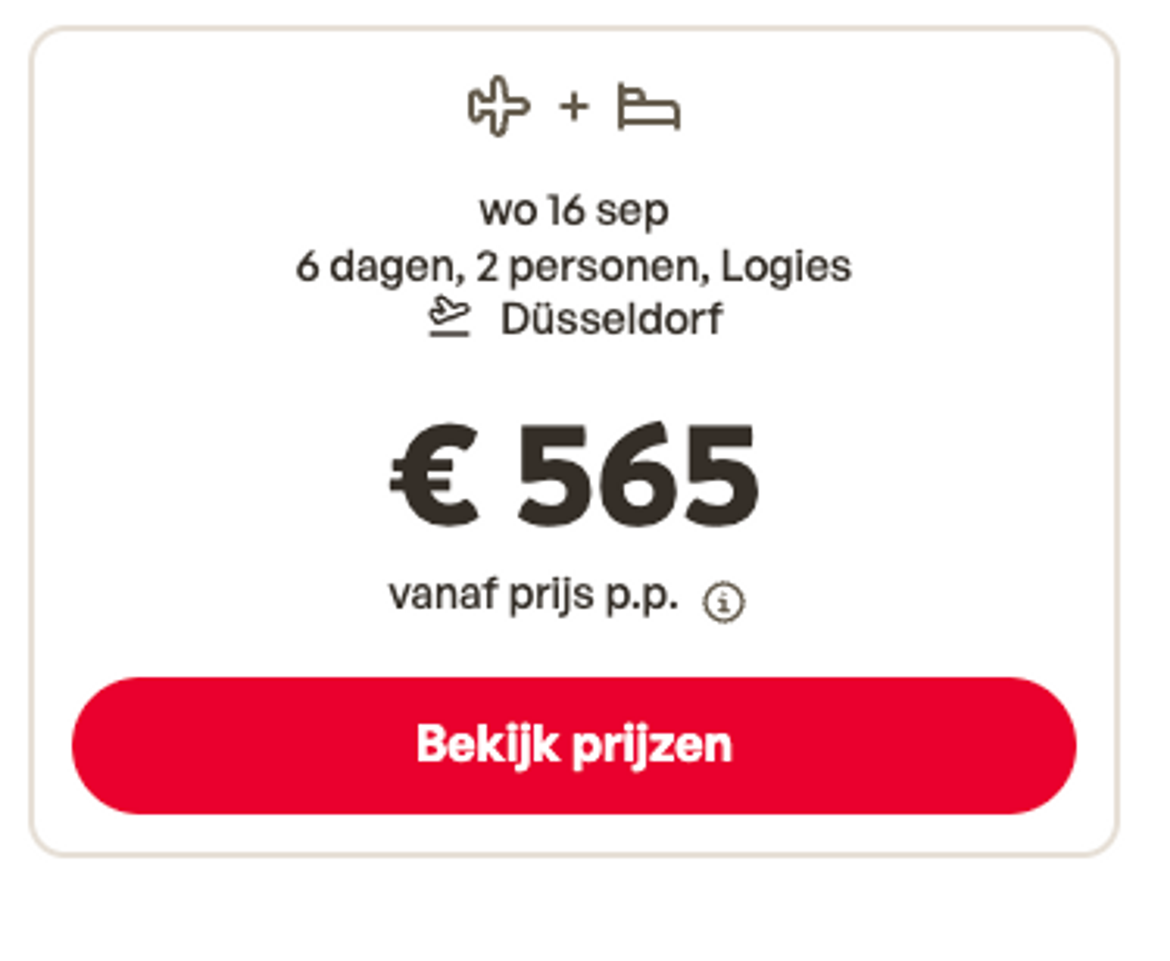 Boekingsvoorbeeld