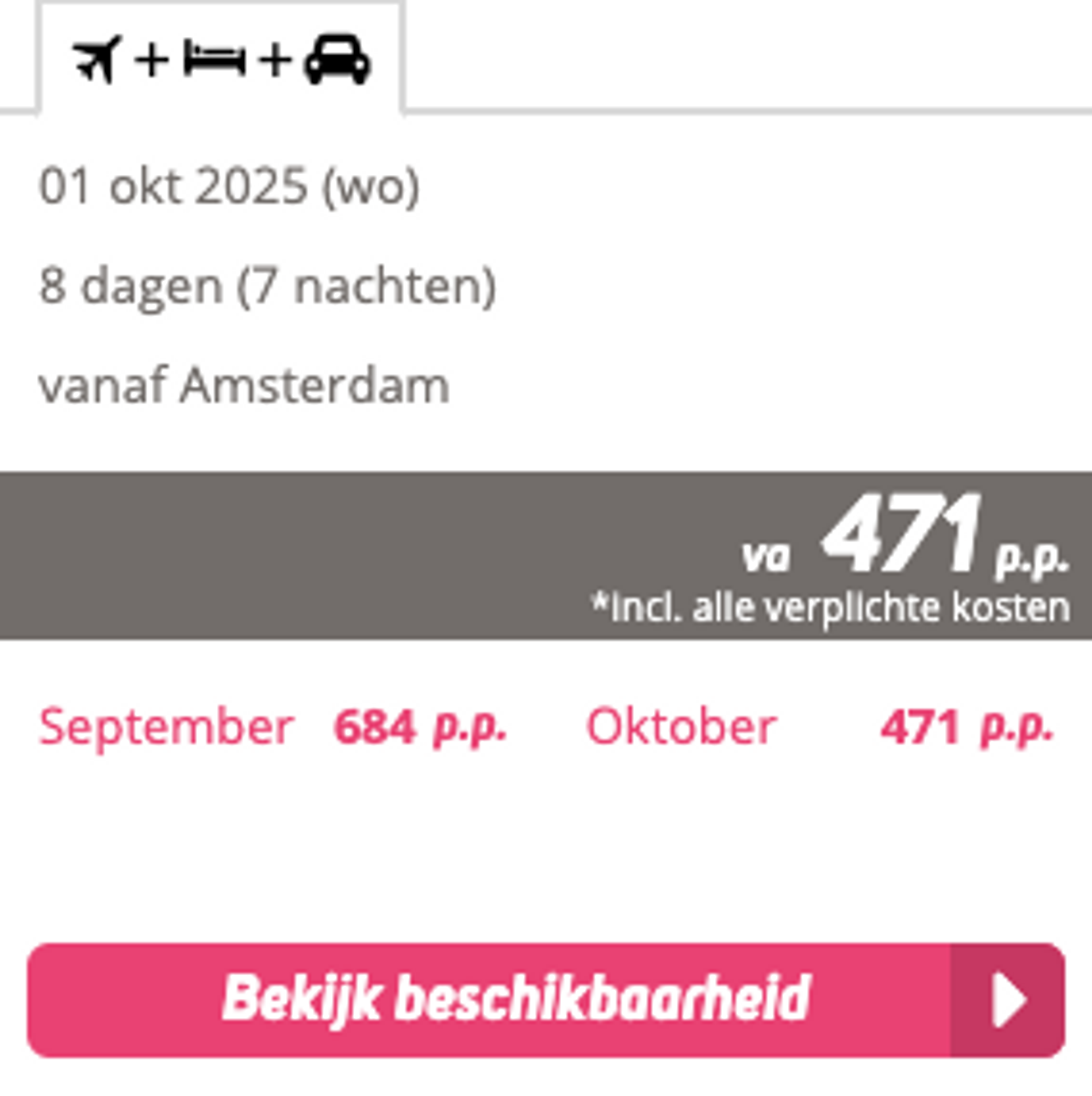 Boekingsvoorbeeld