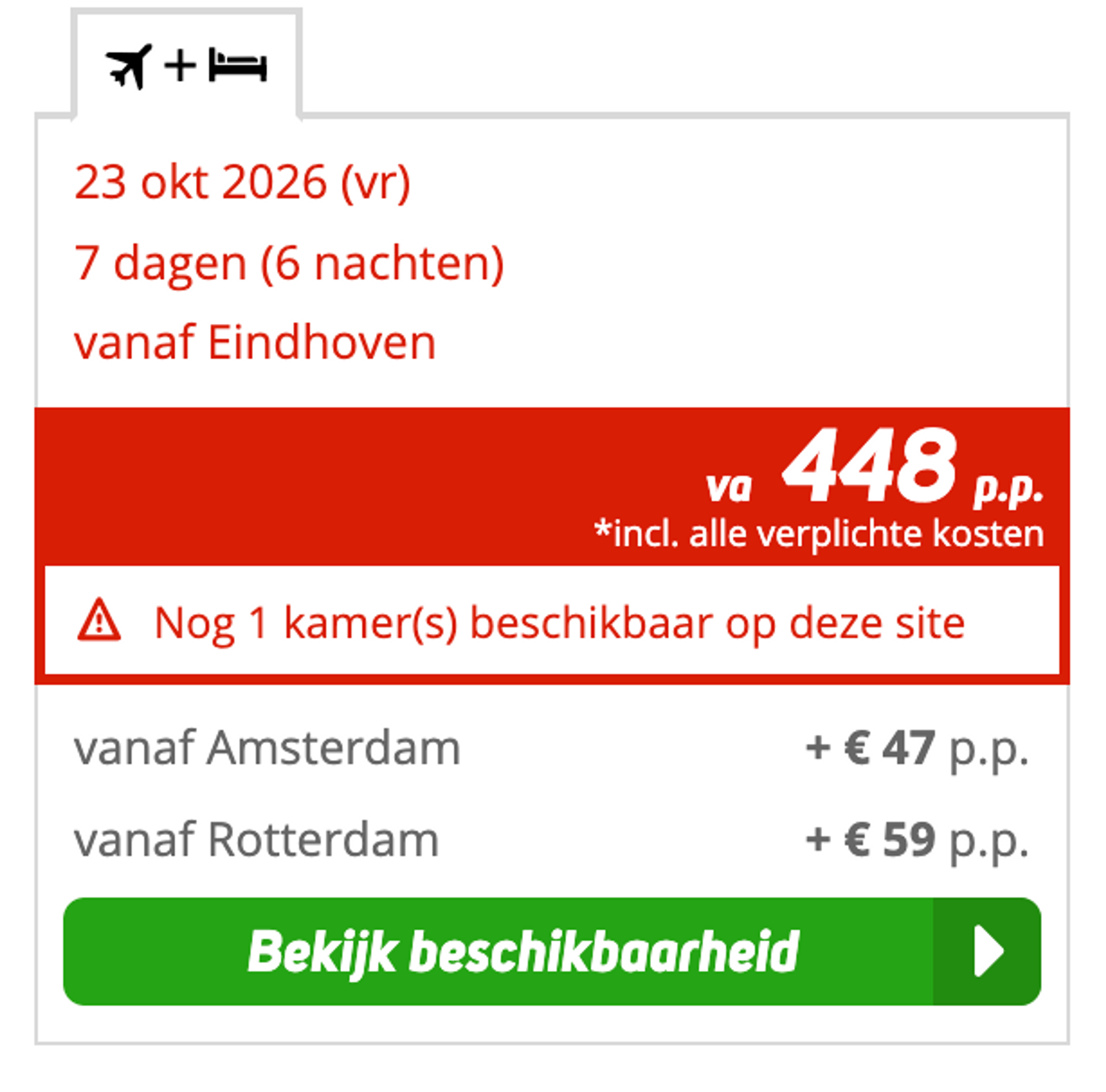Boekingsvoorbeeld