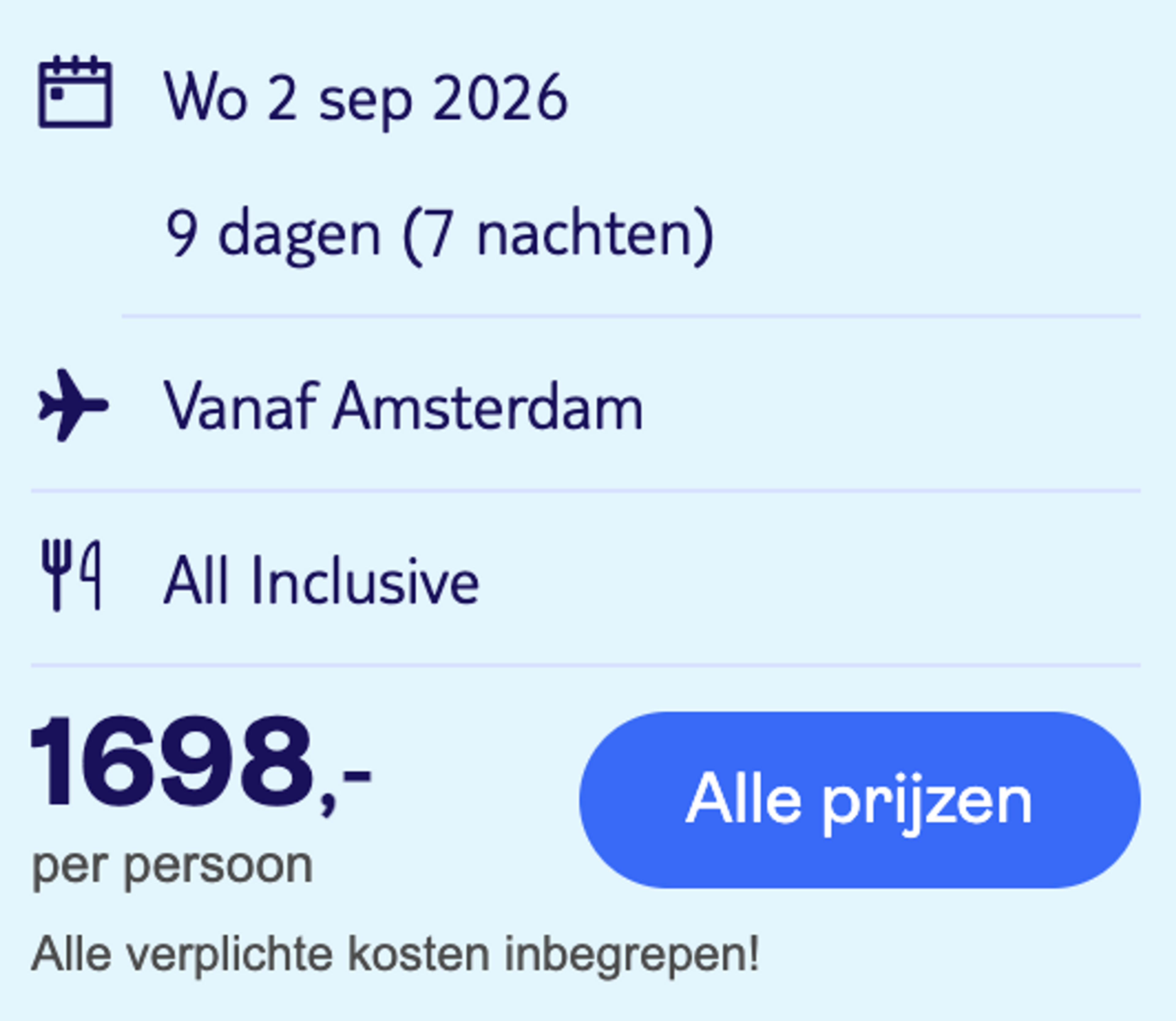 Boekingsvoorbeeld