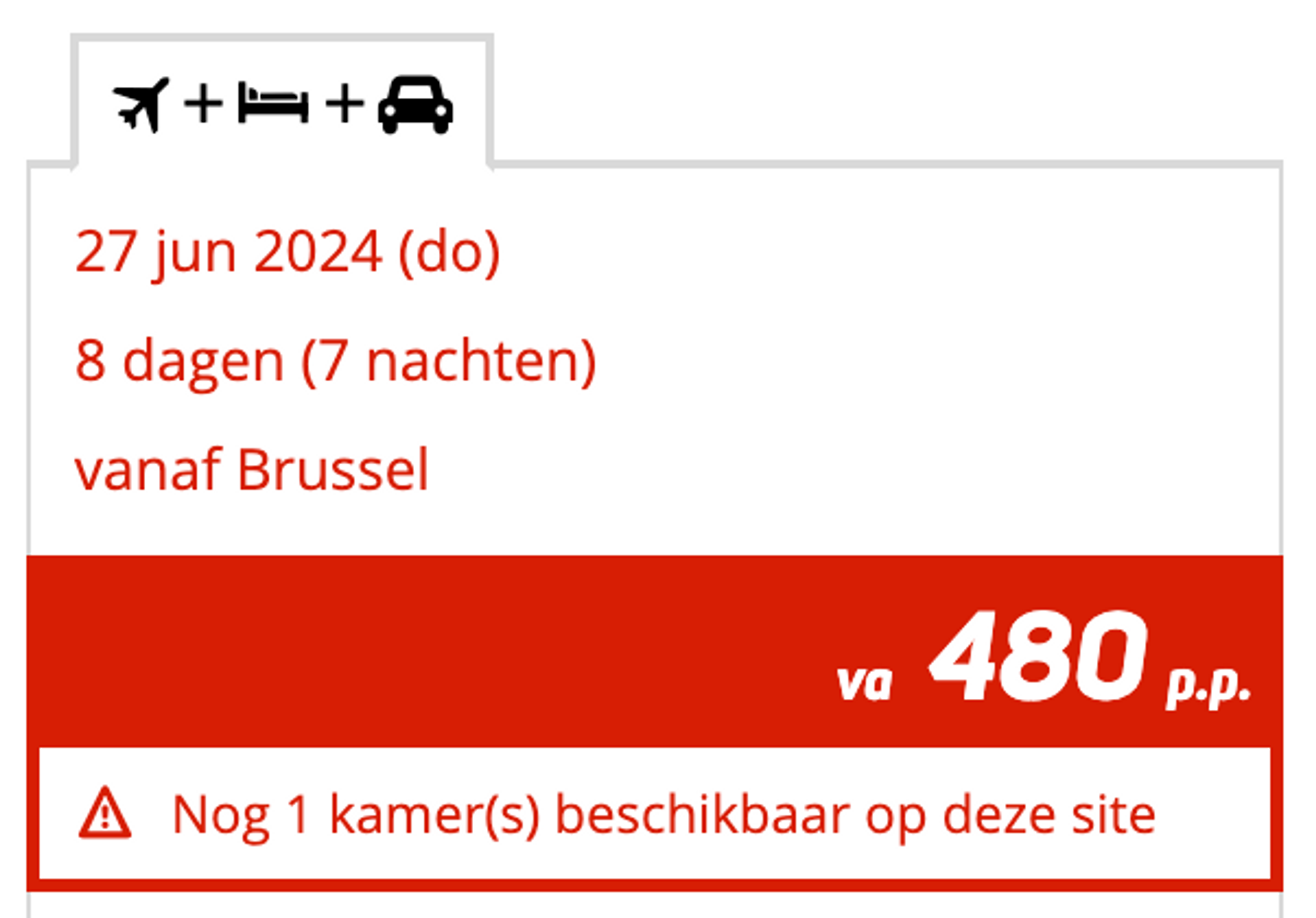 Boekingsvoorbeeld