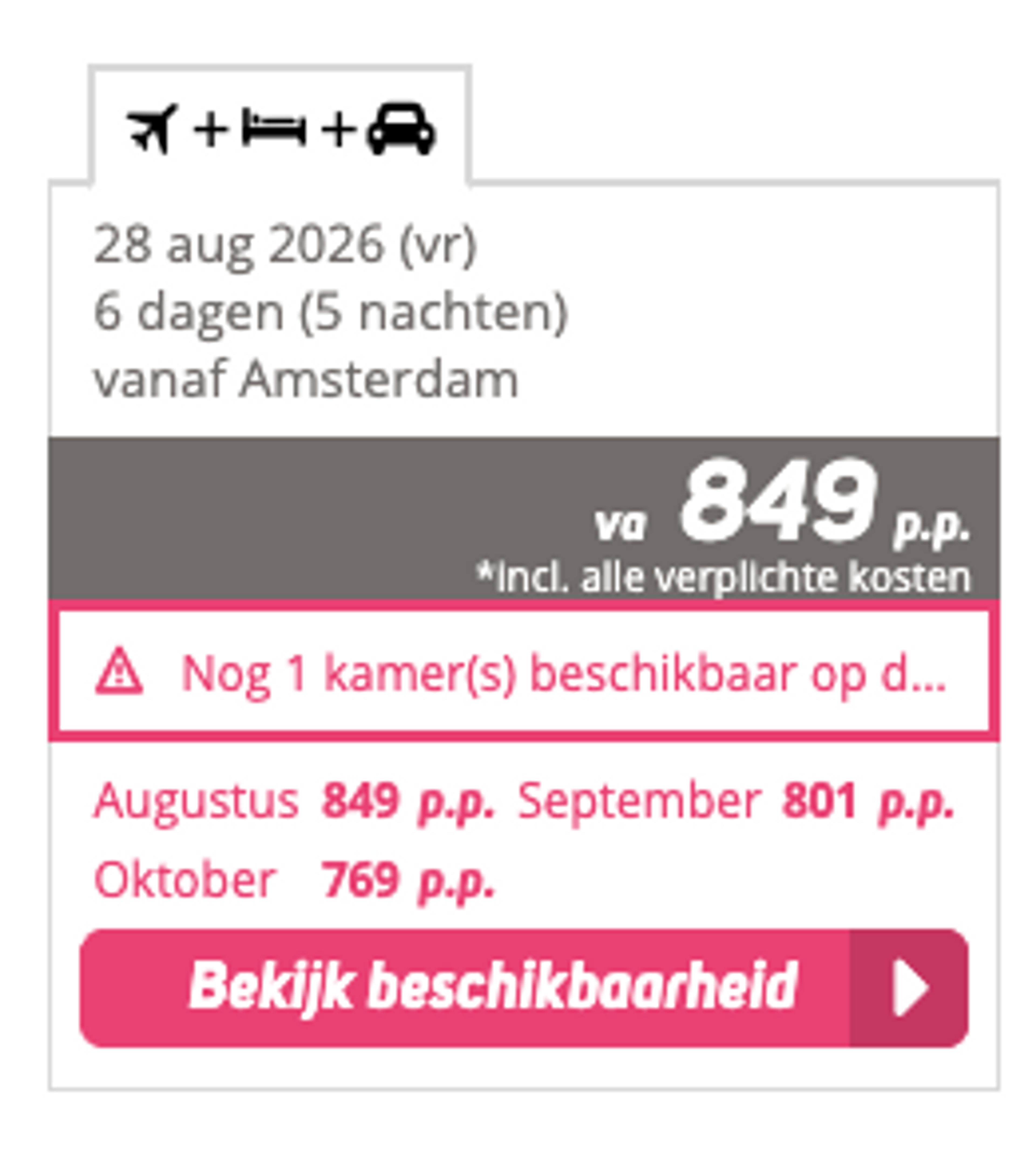 Boekingsvoorbeeld