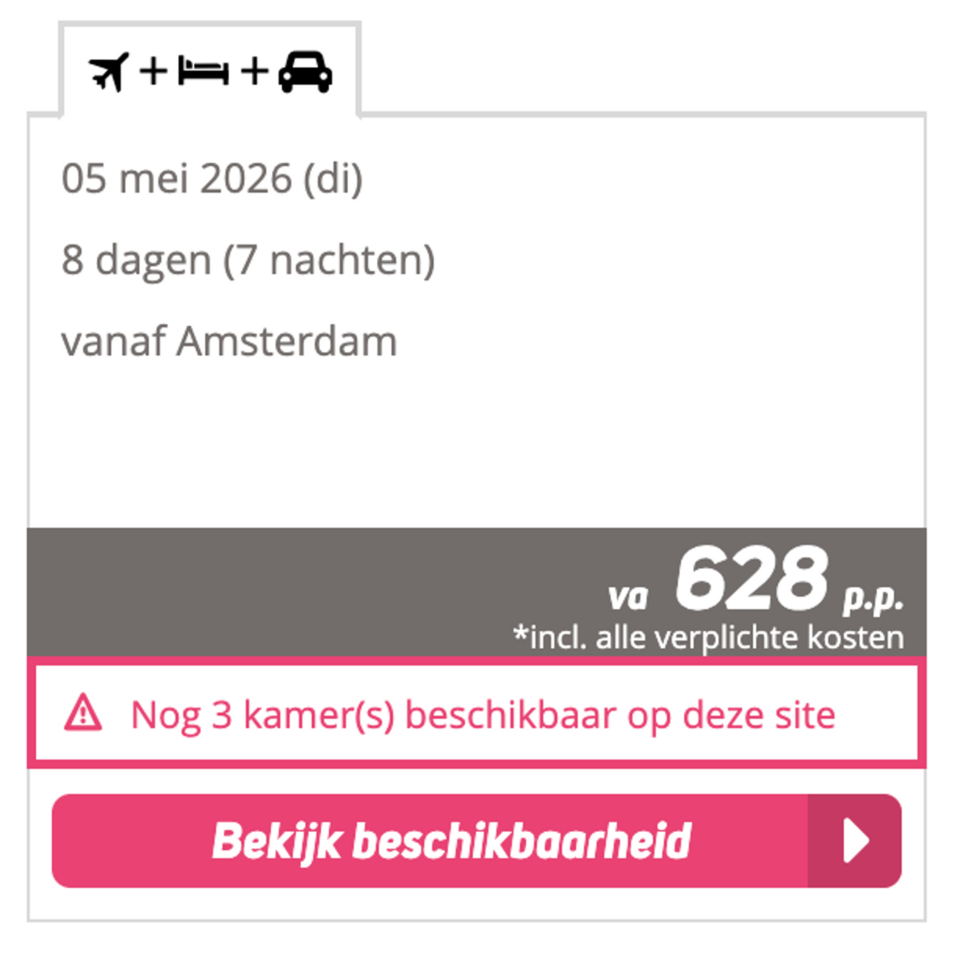 Boekingsvoorbeeld