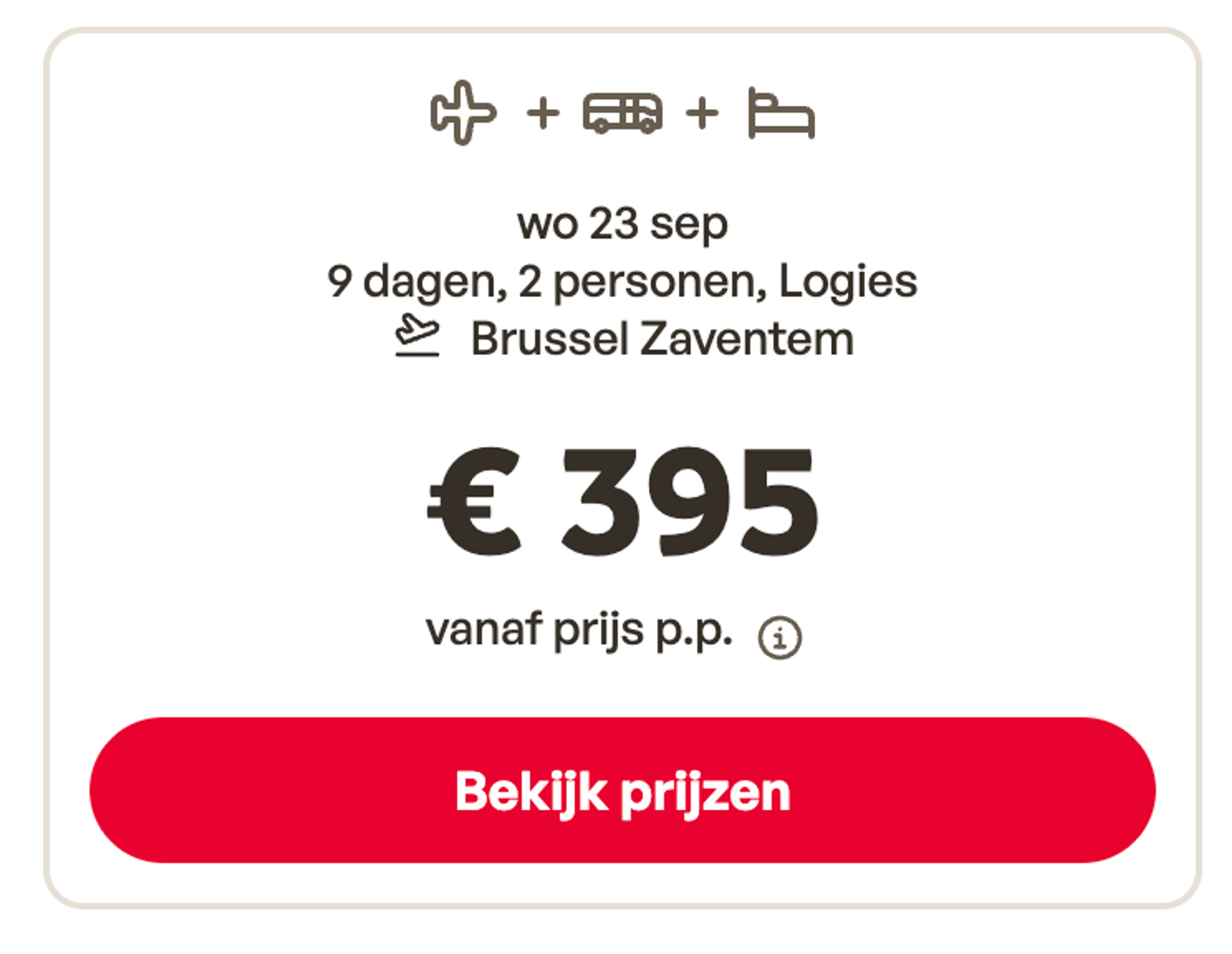 Boekingsvoorbeeld