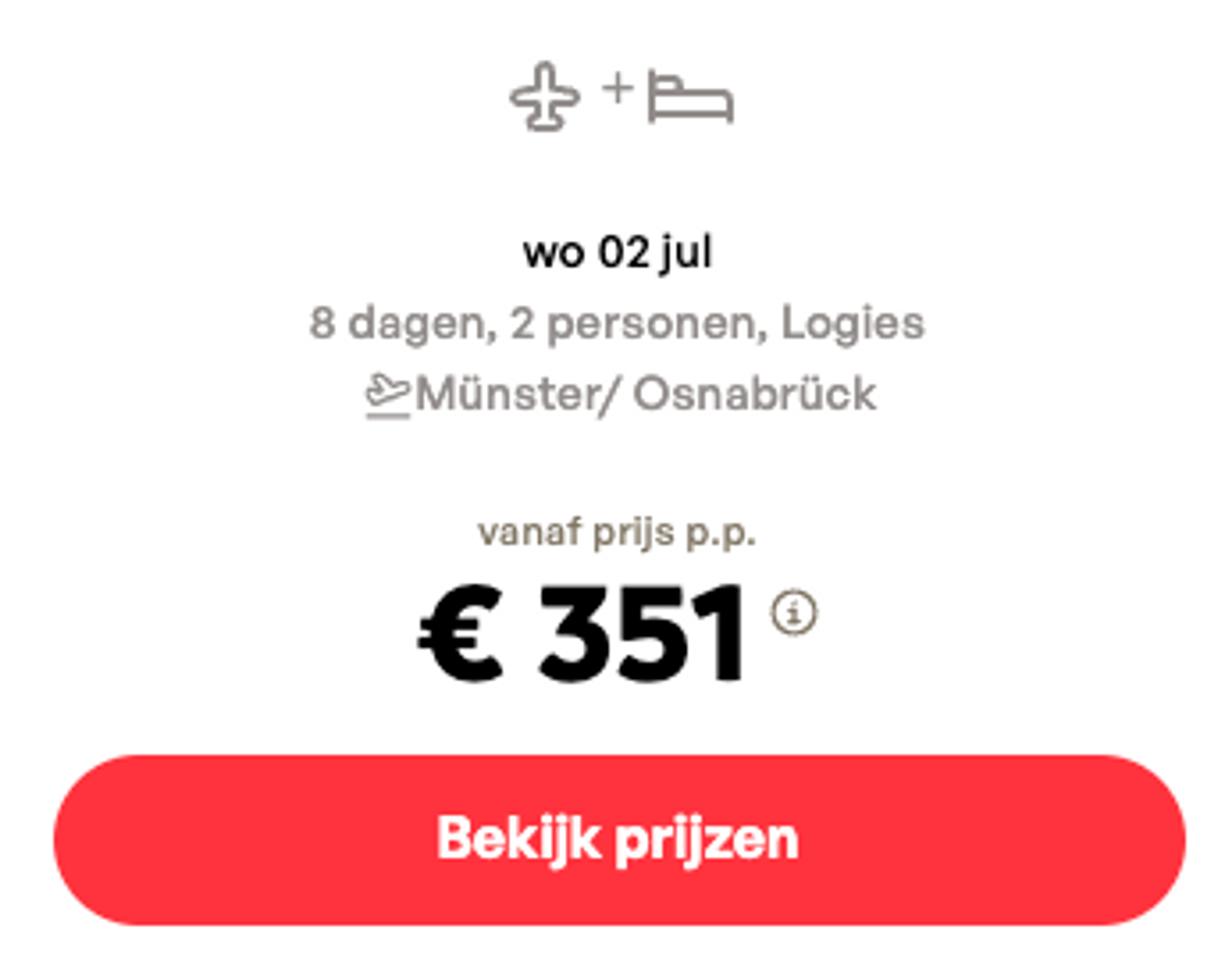 Boekingsvoorbeeld
