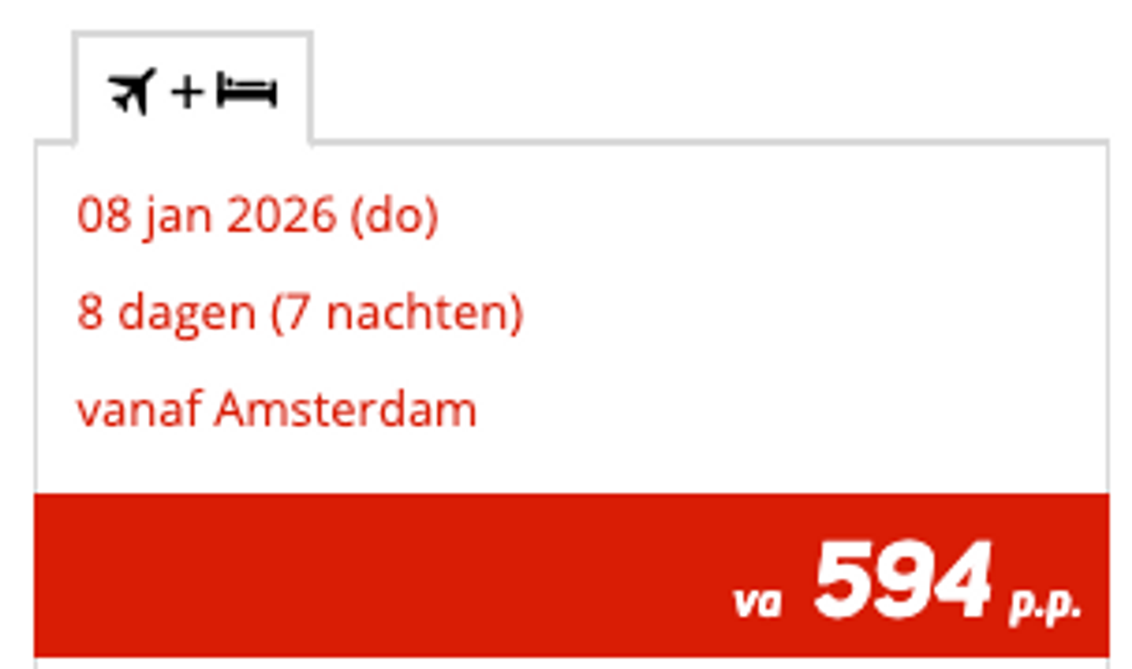 Boekingsvoorbeeld