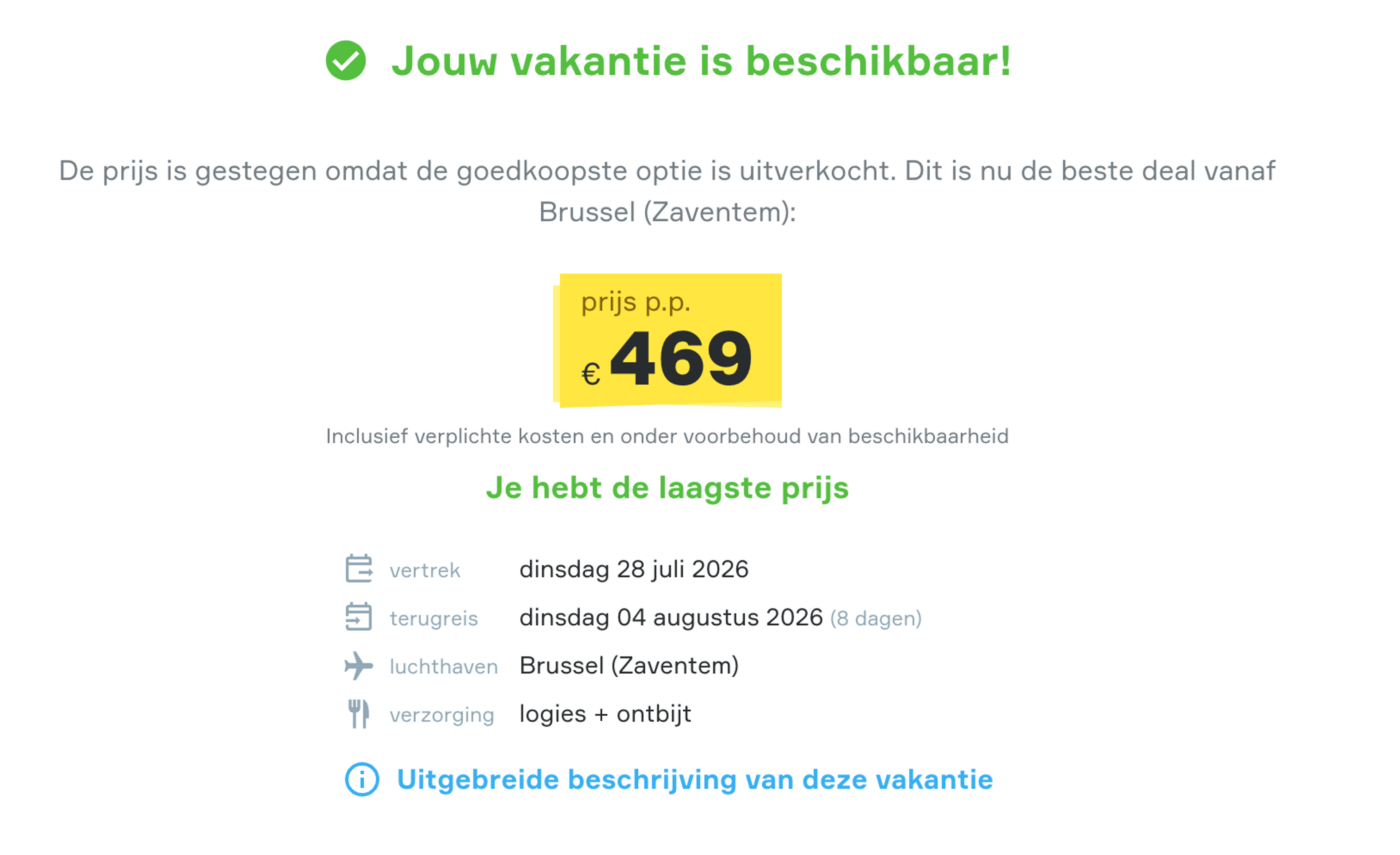 Boekingsvoorbeeld