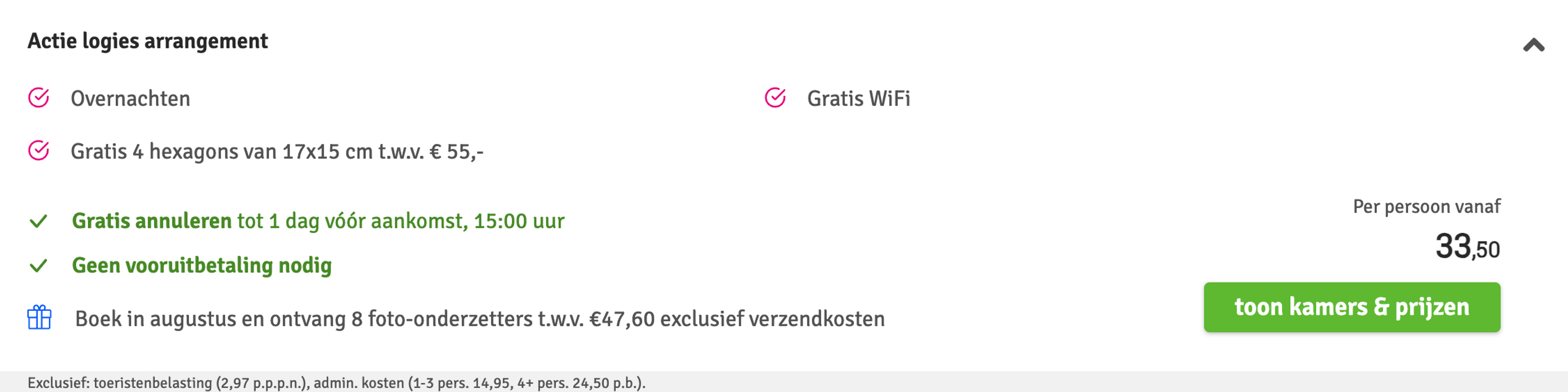 Boekingsvoorbeeld