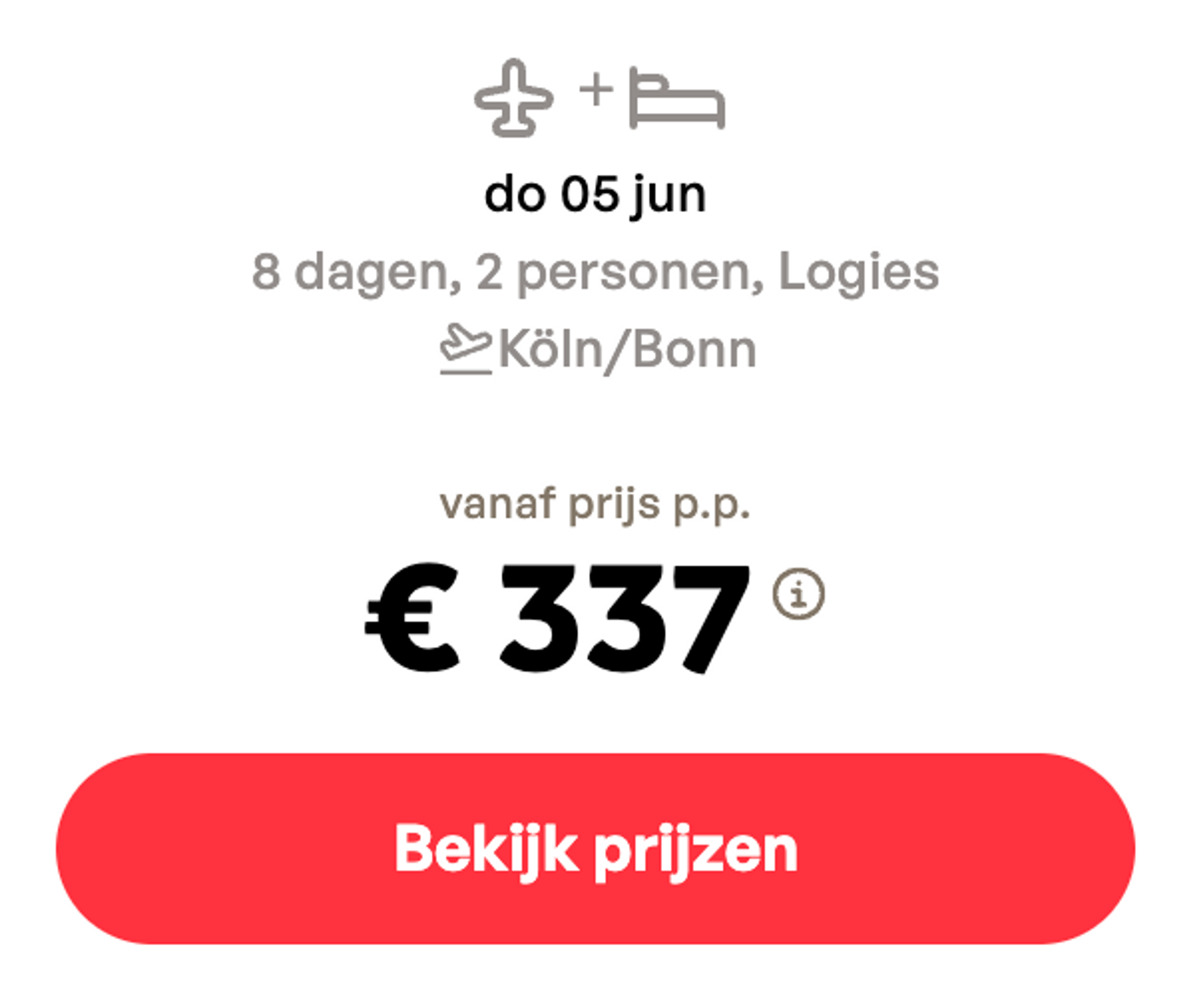 Boekingsvoorbeeld
