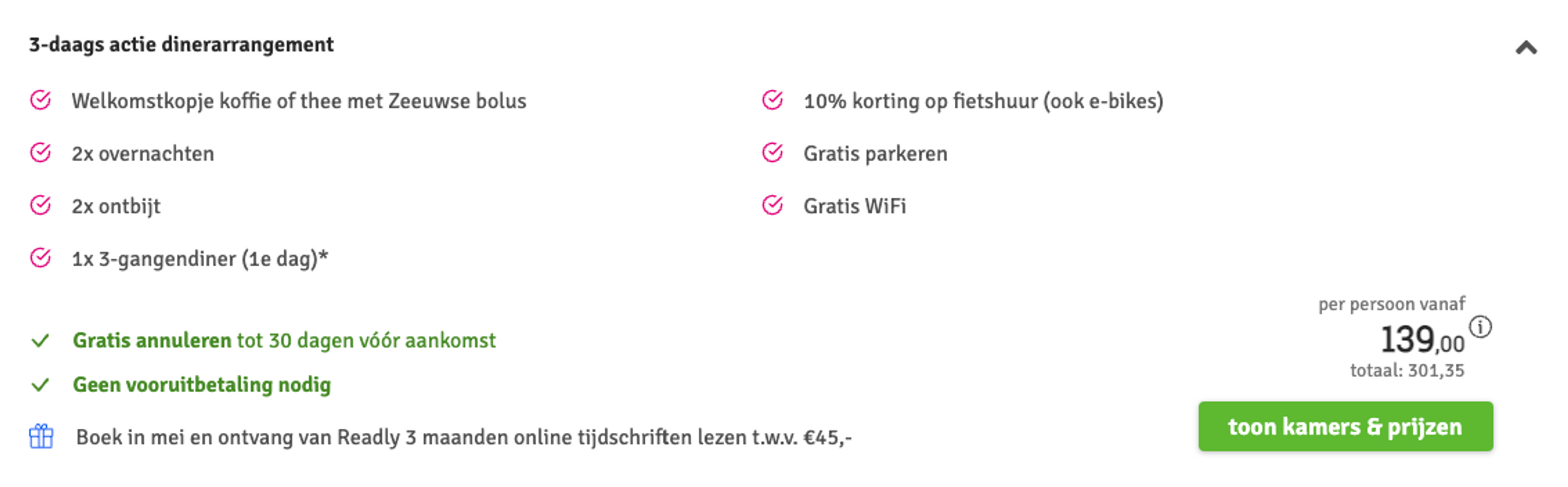 Boekingsvoorbeeld