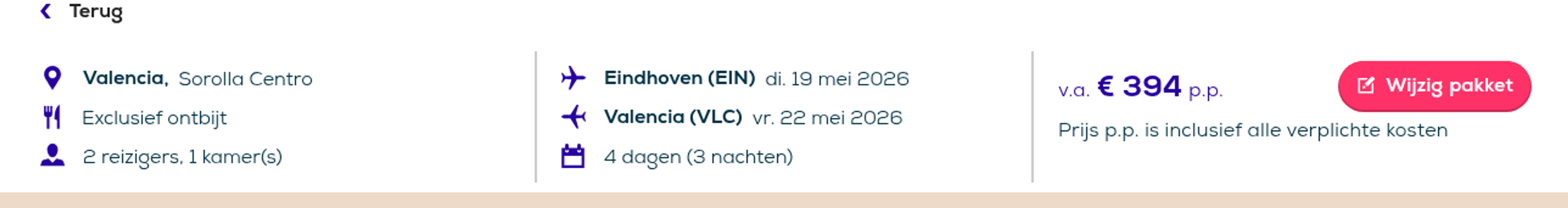 Boekingsvoorbeeld