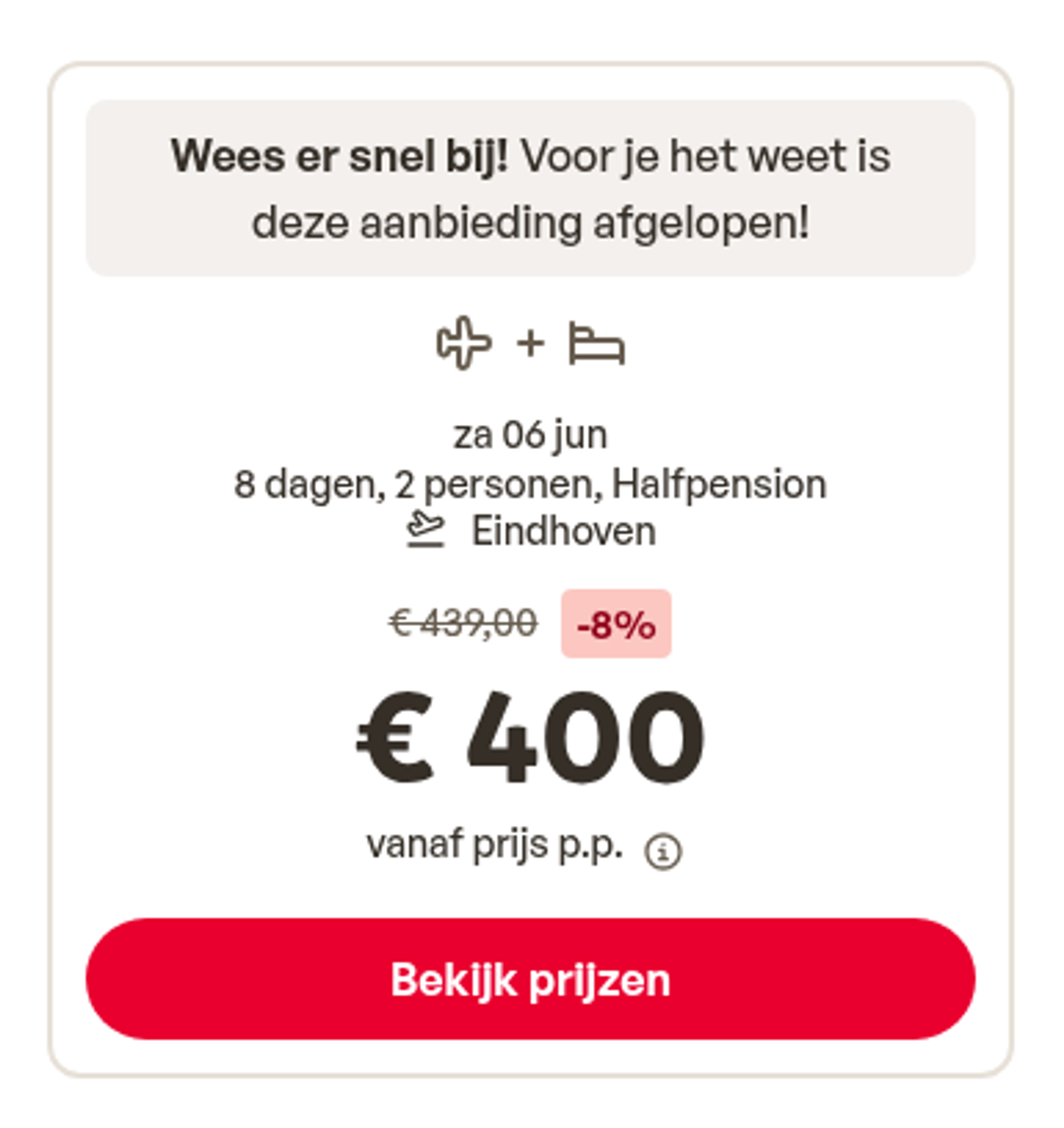 Boekingsvoorbeeld