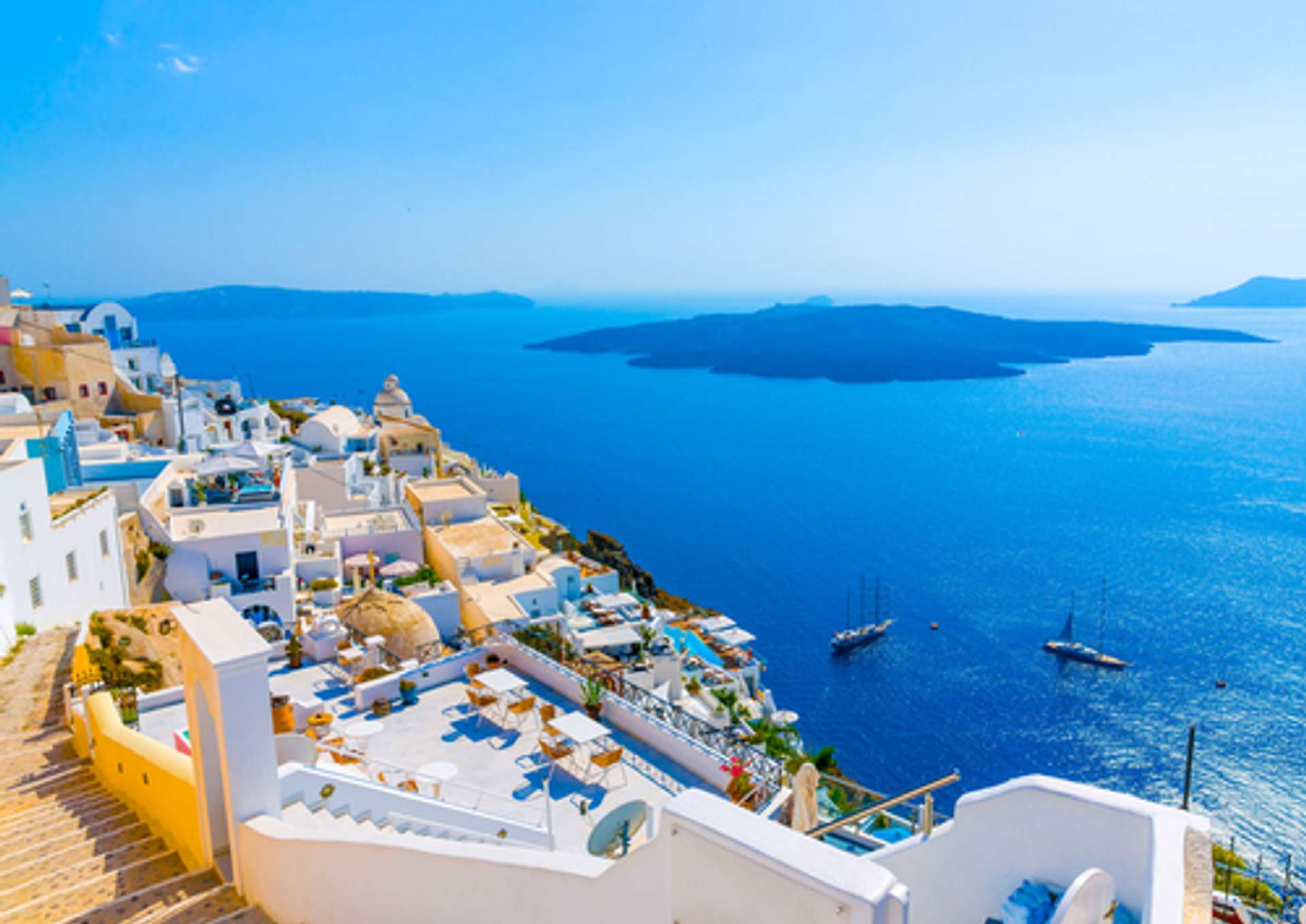 Griekenland Santorini Volcano from Fira