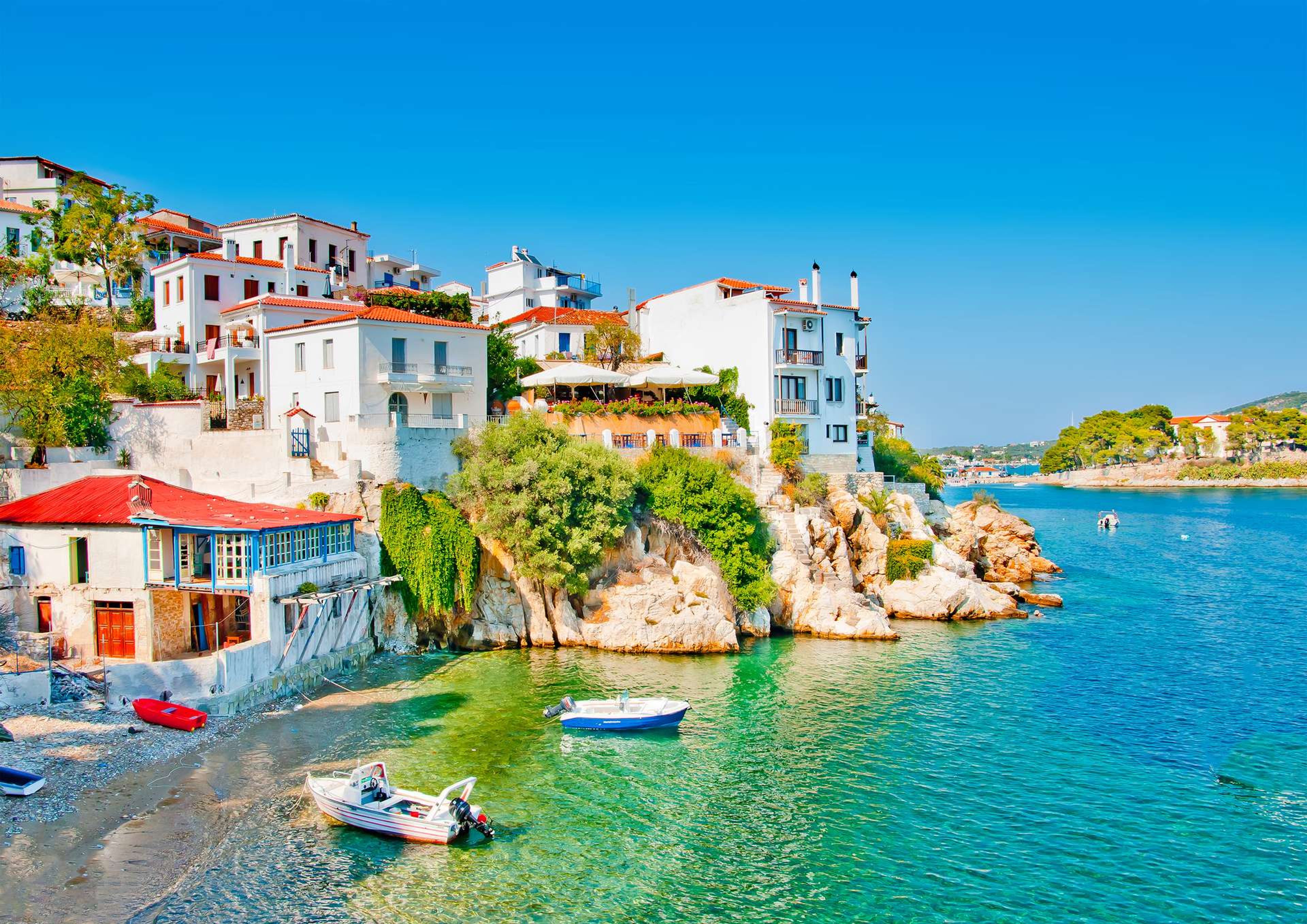 Griekenland Skiathos Old part in town