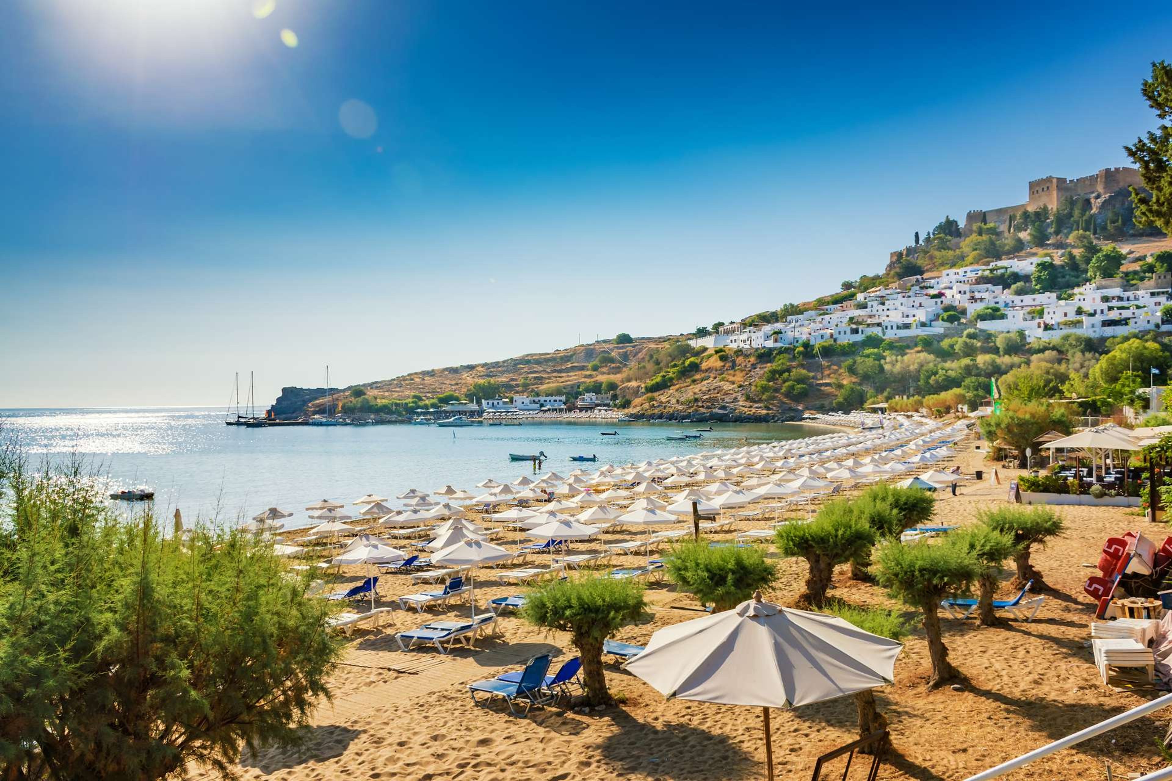 Griekenland Rhodos Acropolis Bay of Lindos