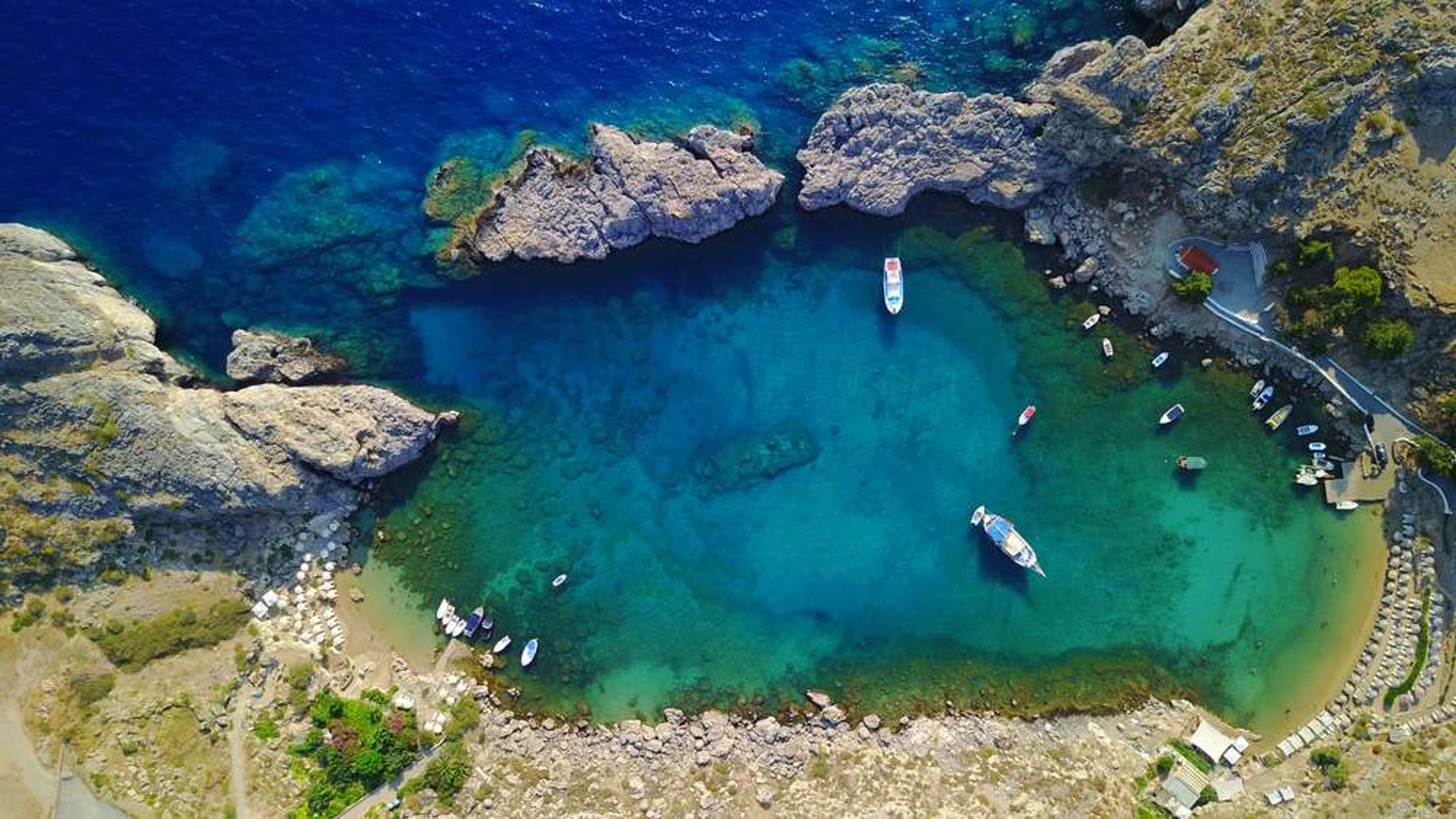 Griekenland  Rhodos Lindos Saint Paul bay