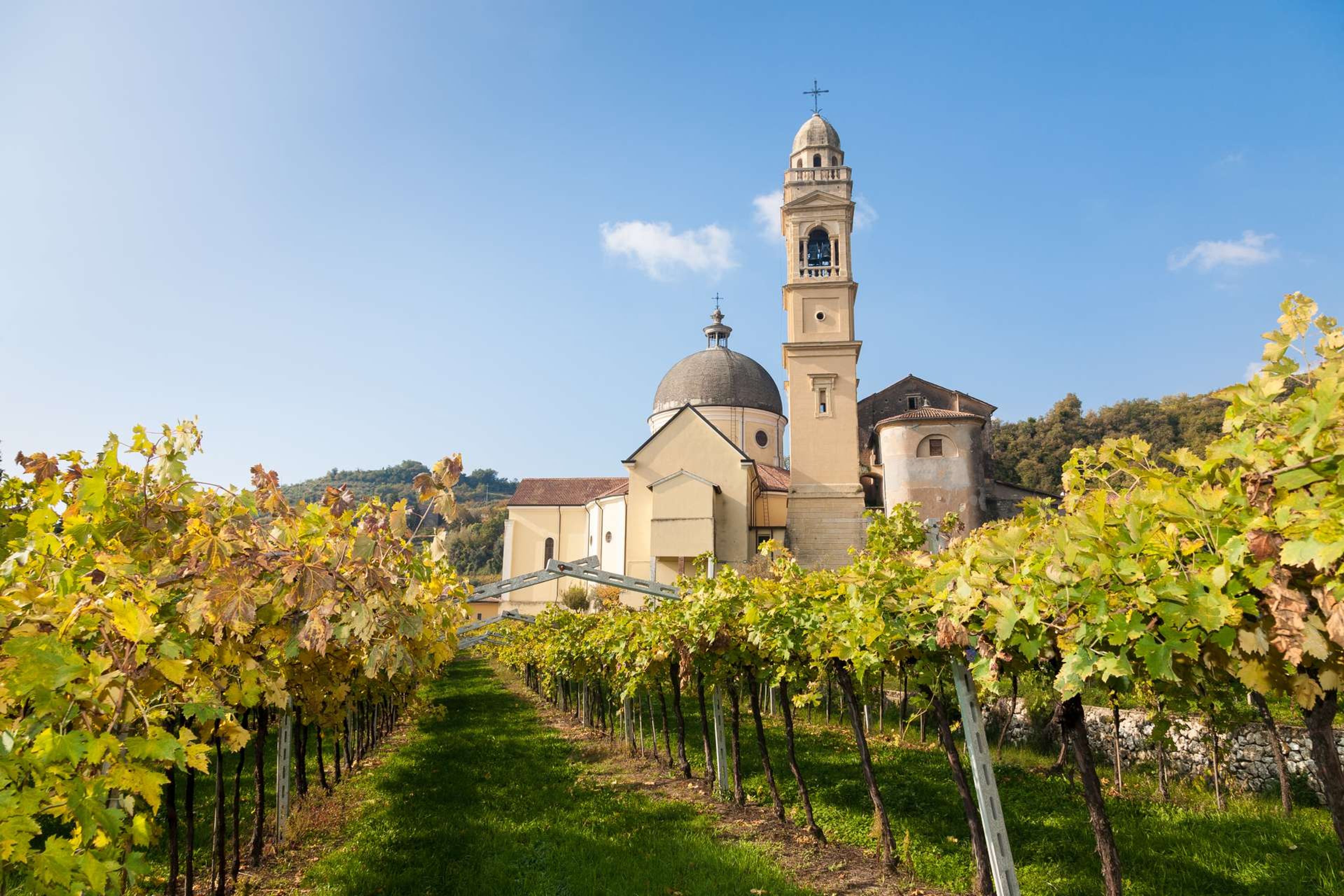 Italië Veneto Valpolicella church of Marano di Valpolicella