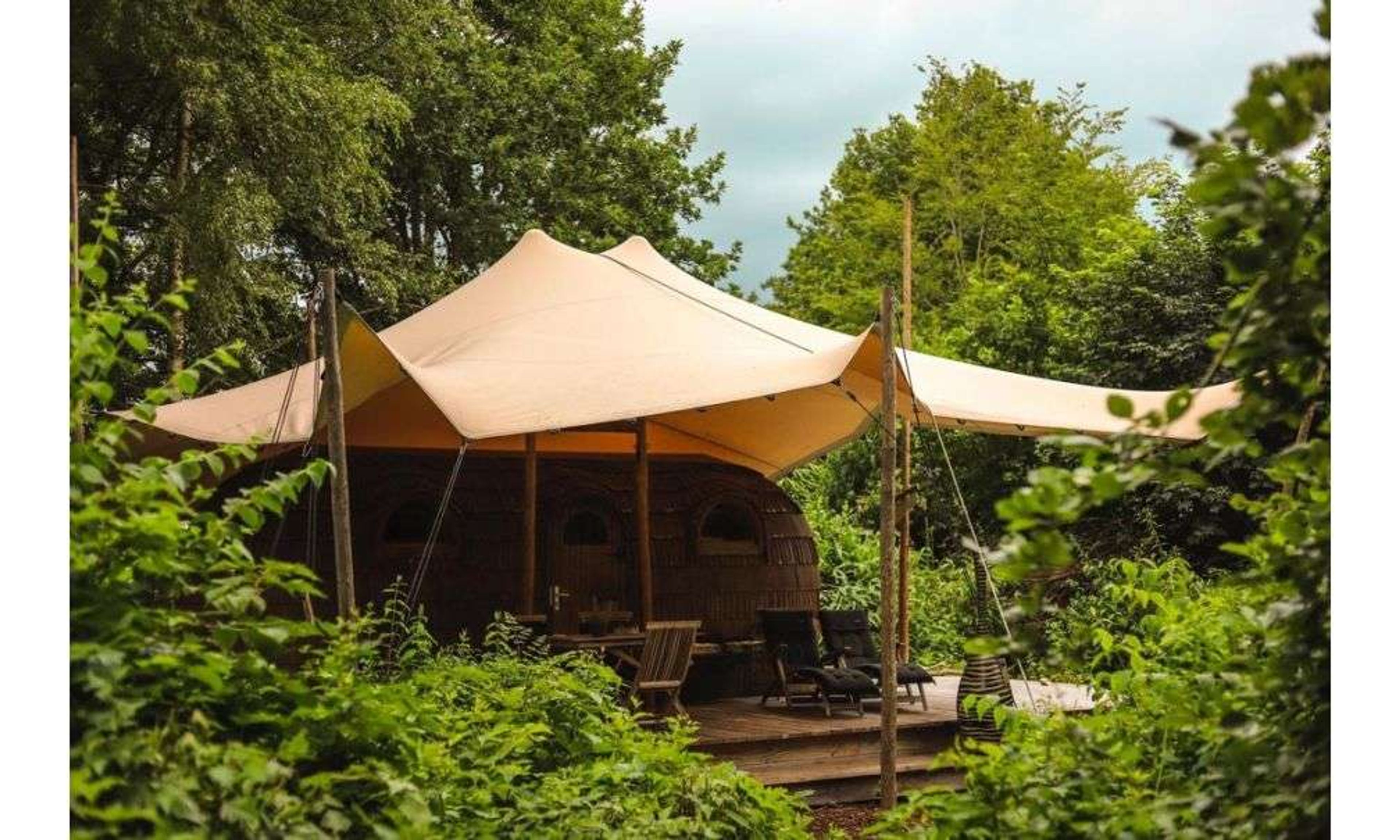 Natuurhuisje Friesland met overkapping