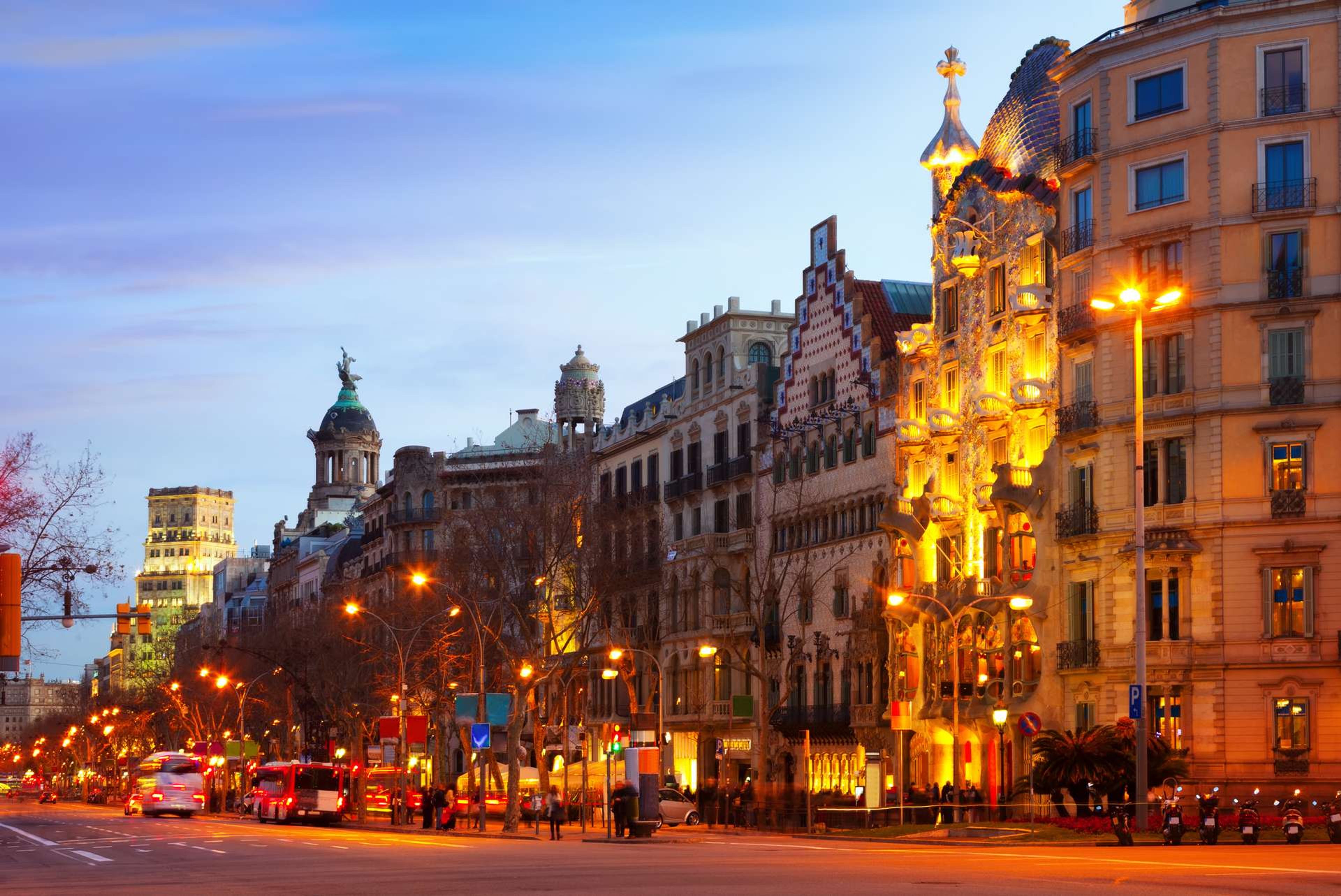 Spanje Barcelona Passeig de Gracia