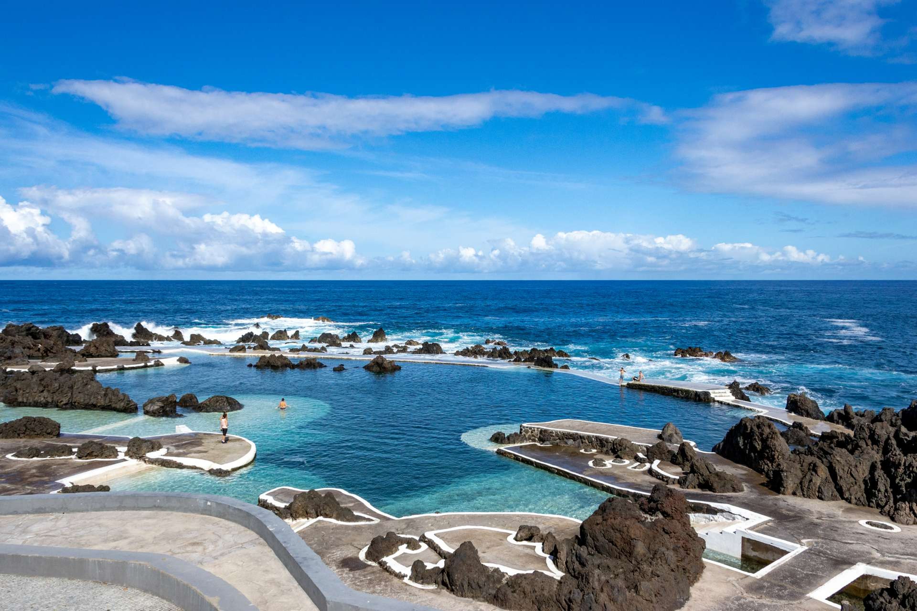 Portugal Madeira Porto Moniz Volcanic lava swimming pool