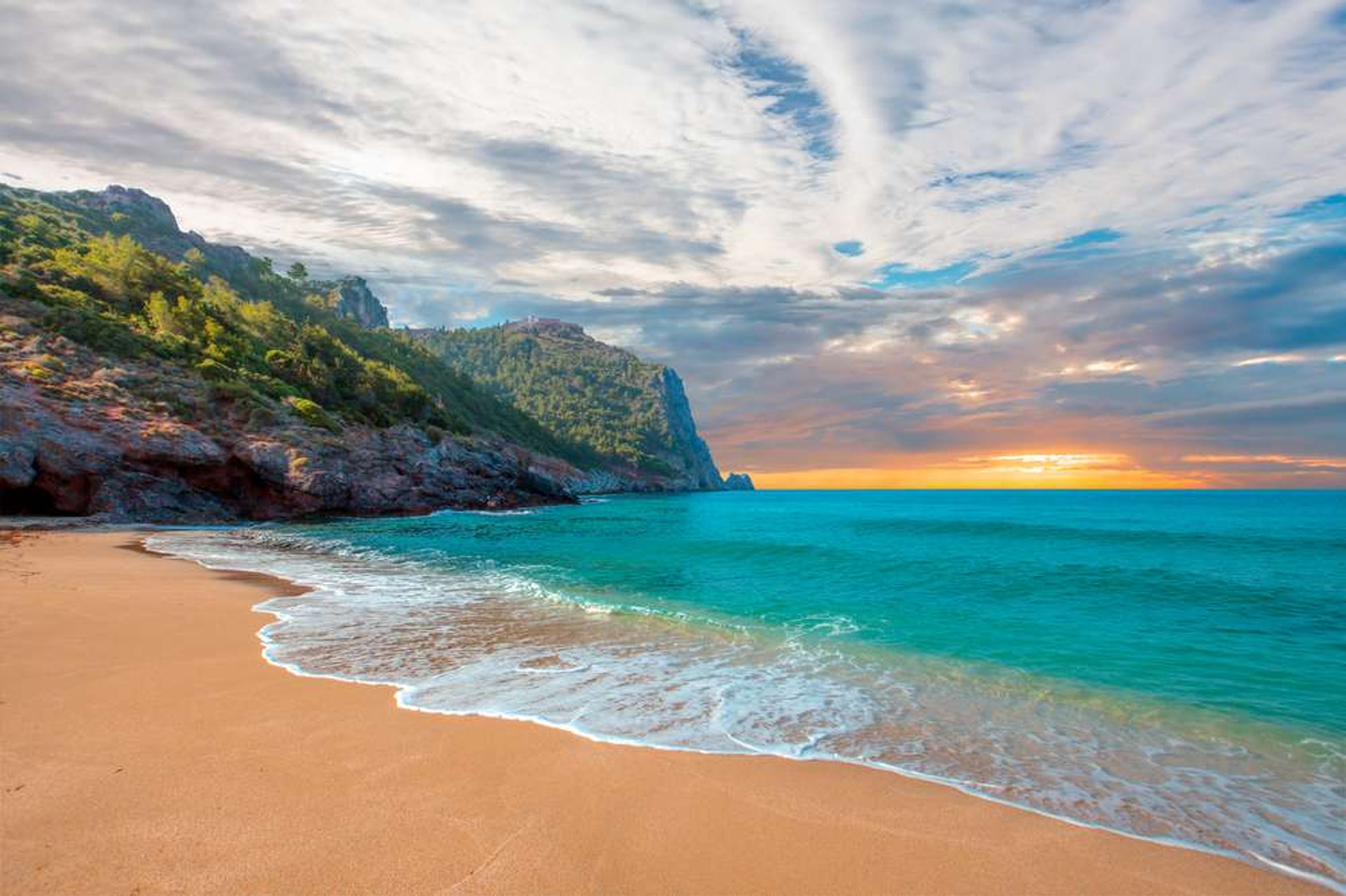 Turkije Antalya Cleopatra strand met stenen