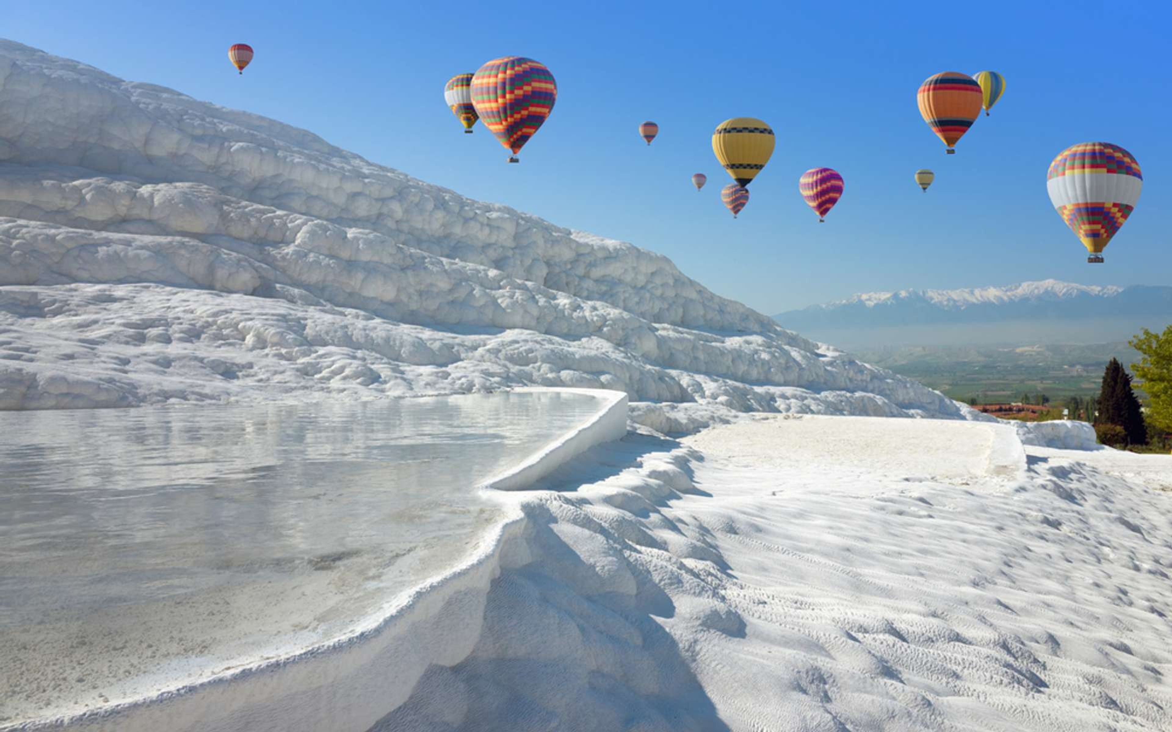 Turkije Denizli Pamukkale thermal springs